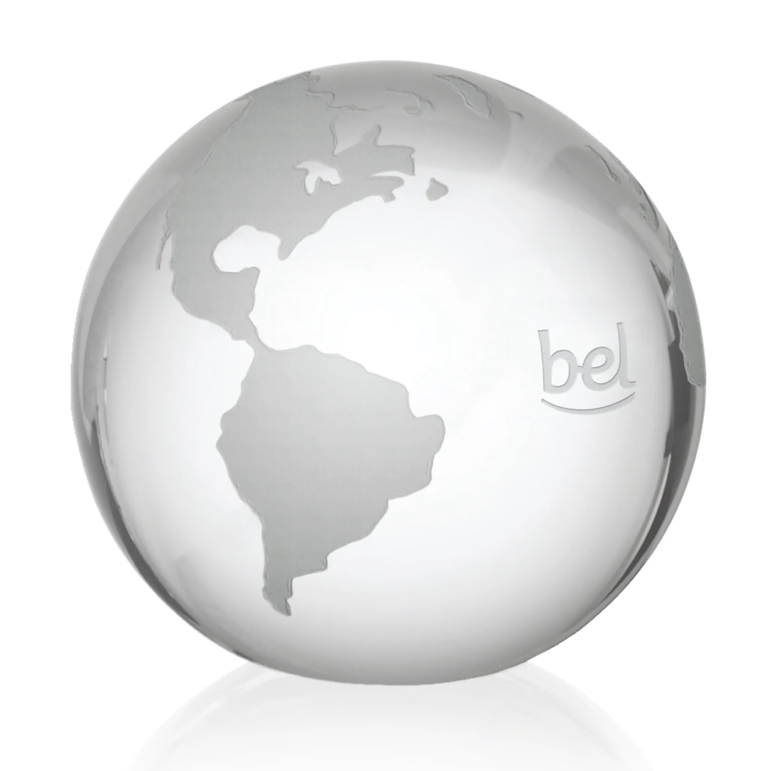 Globe with Frosted Land