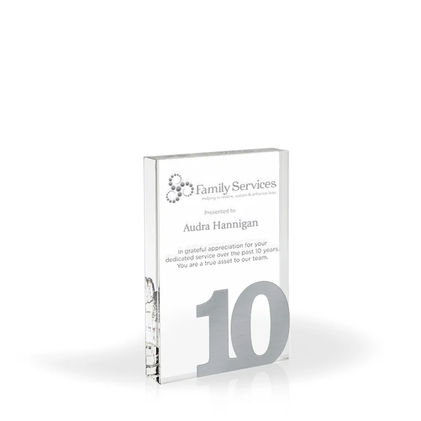 10-Year Acrylic Award