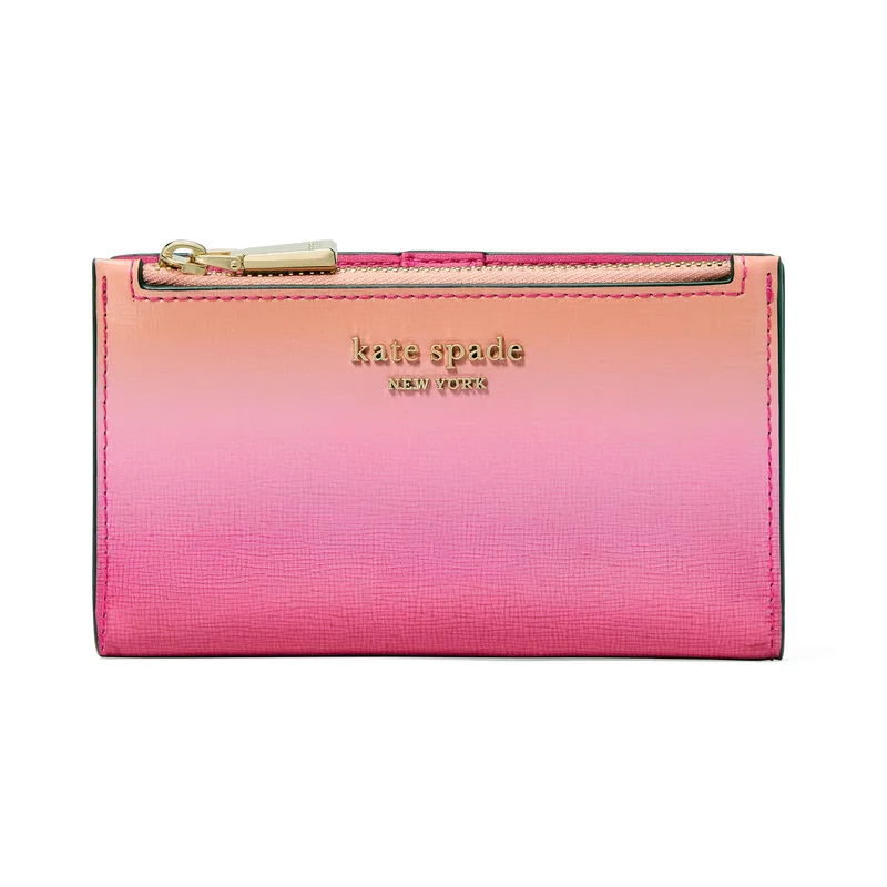 kate spade new york Morgan Ombre Small Slim Bifold Wallet - Melon Ball Multi