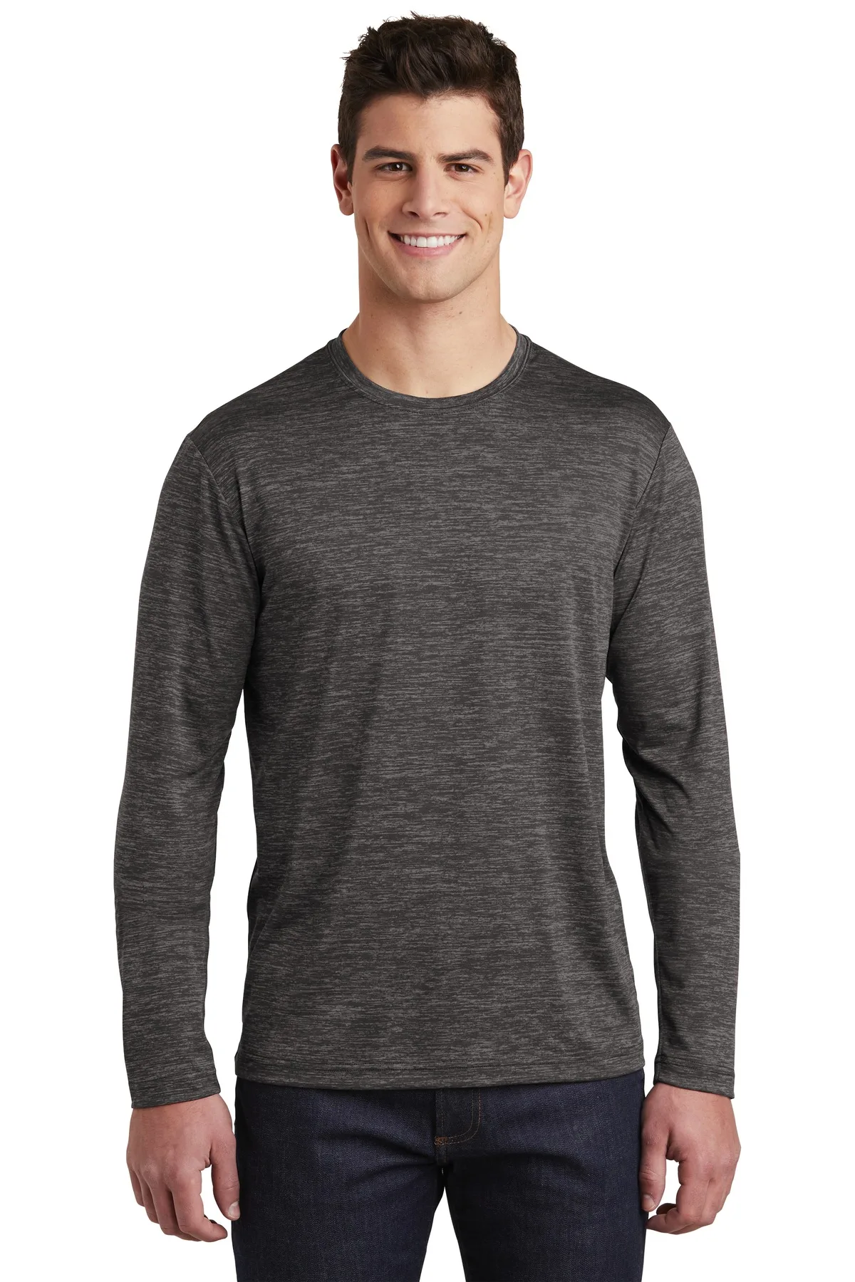 Sport-Tek ® PosiCharge ® Long Sleeve Electric Heather Tee.