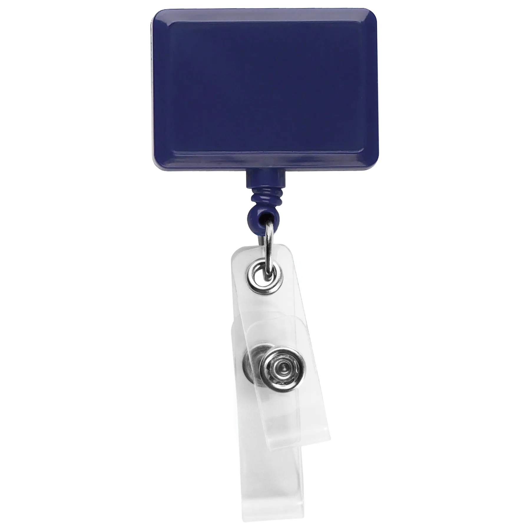 Anti-Microbial Rectangle 2 Strap Retractable Badge Reel view 2