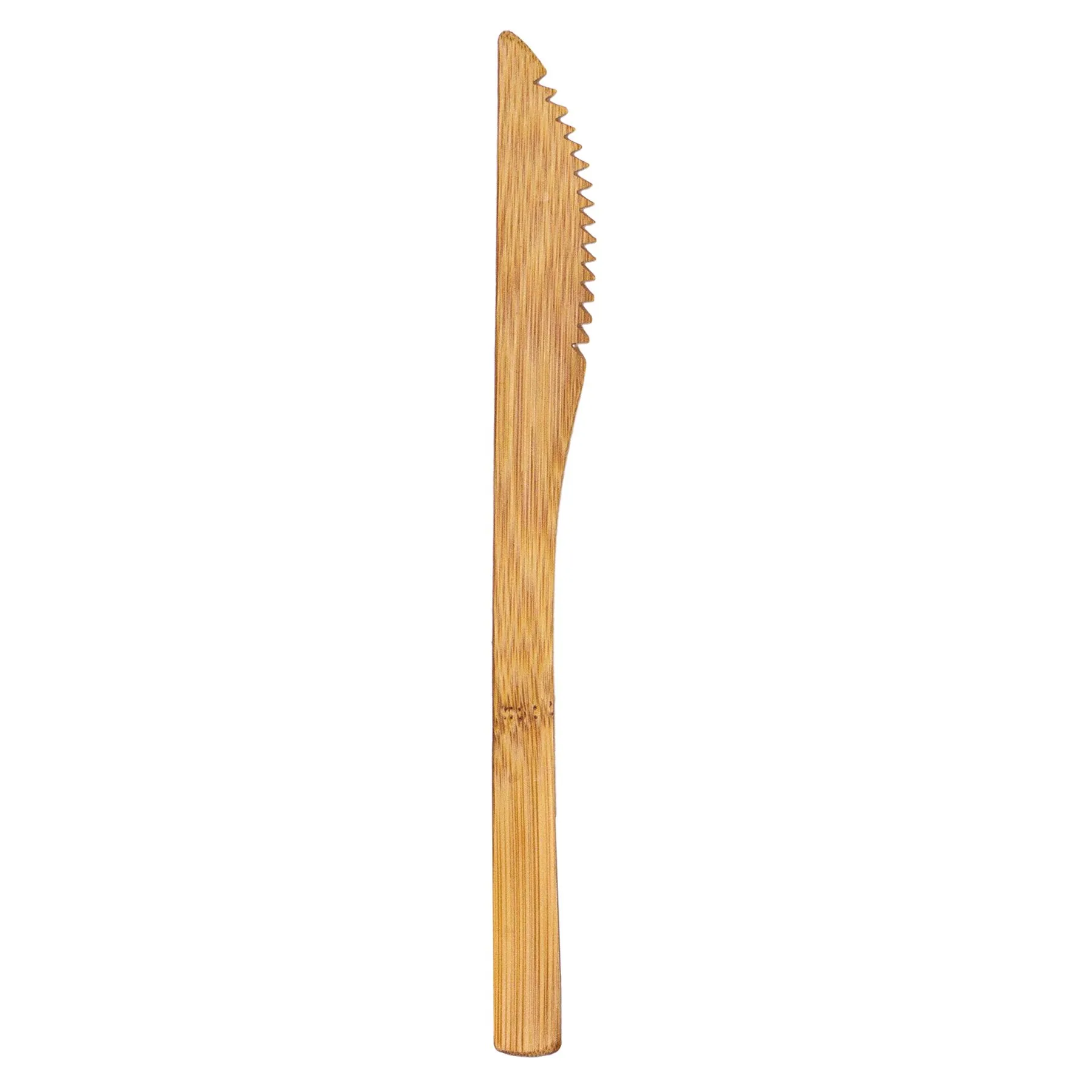 Reusable Bamboo Serrated 8" Knife, Dishwasher Safe view 2