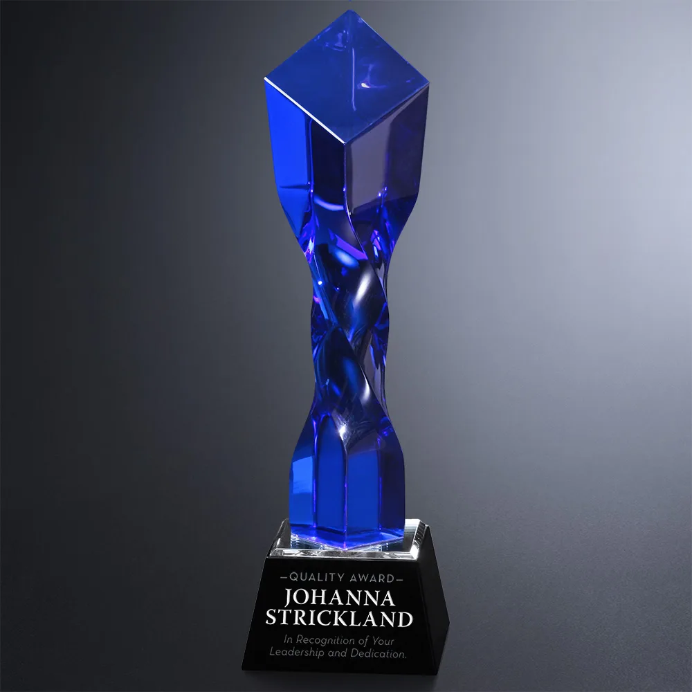 Twisted Diamond Award - Blue