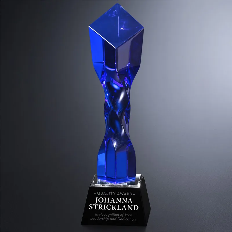 Twisted Diamond Award - Blue