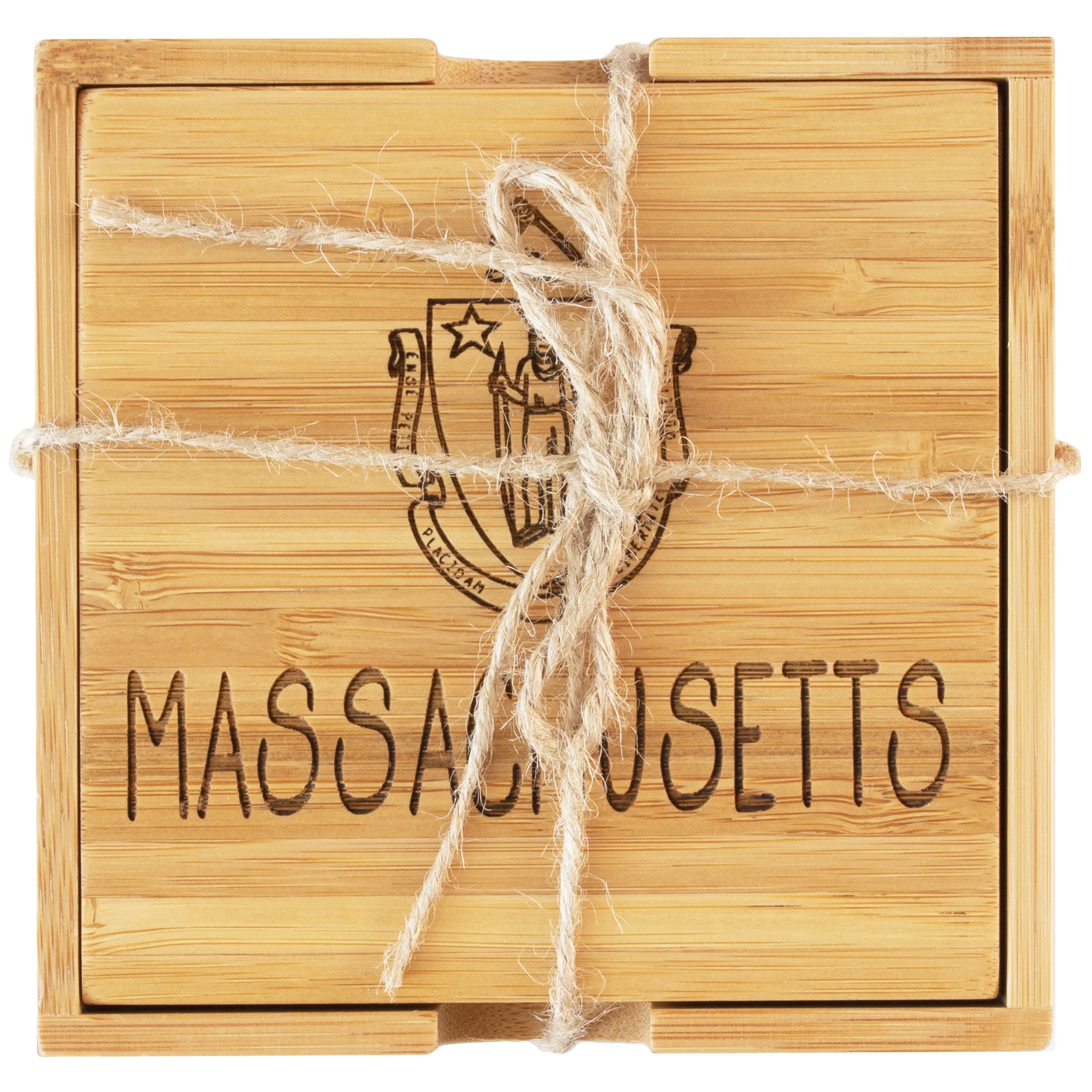 Massachusetts Puzzle Coaster Set view 5