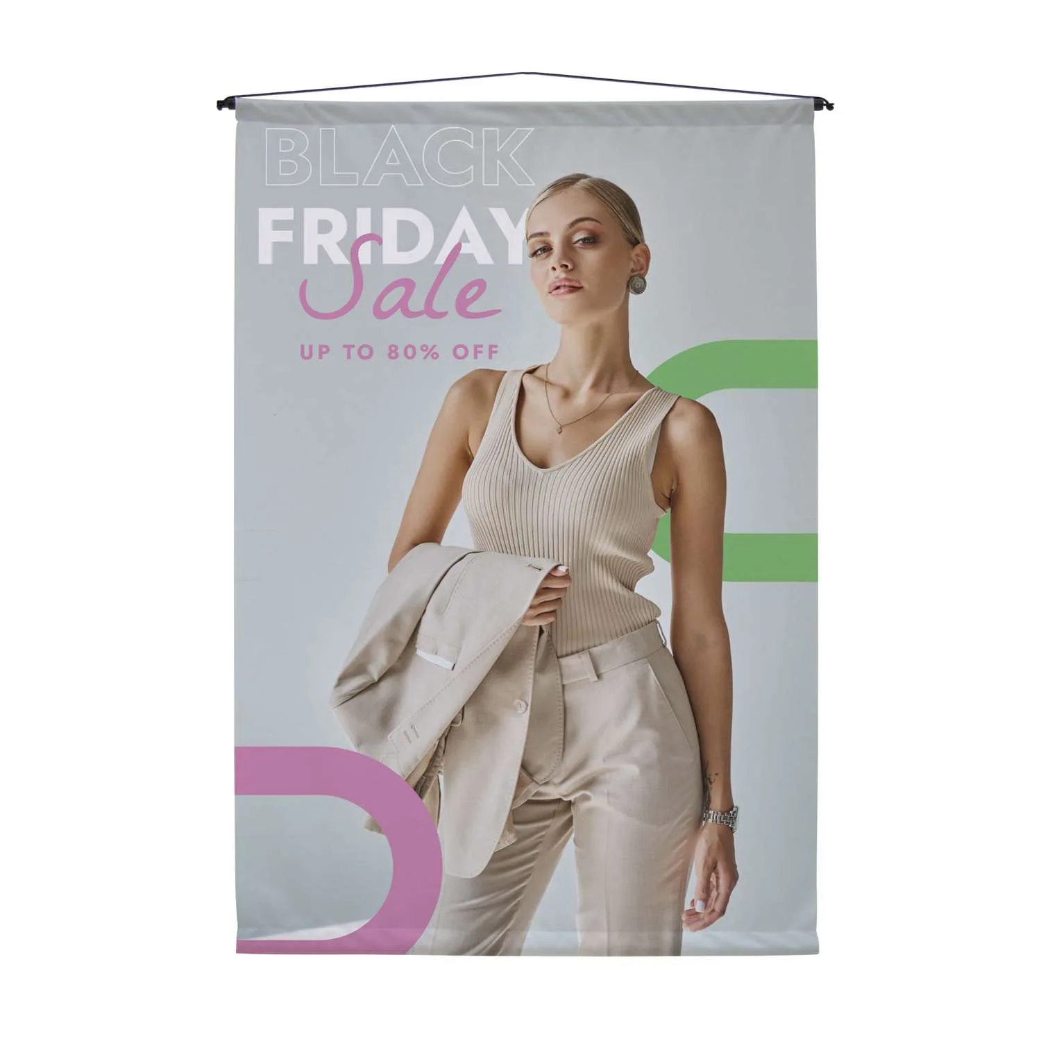 2'W x 3'H Hanging Banner
