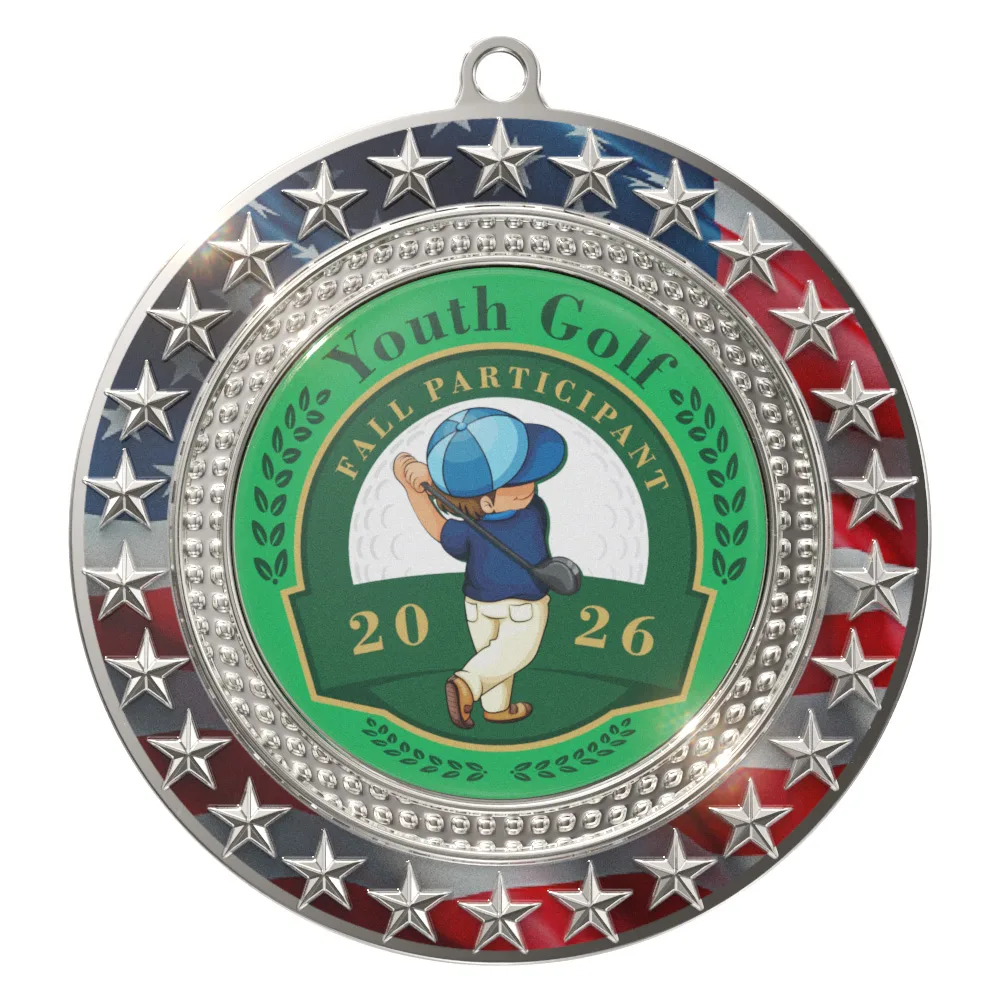 Vibraprint® Radiant Star Patriotic Insert Medallions (3") view 7