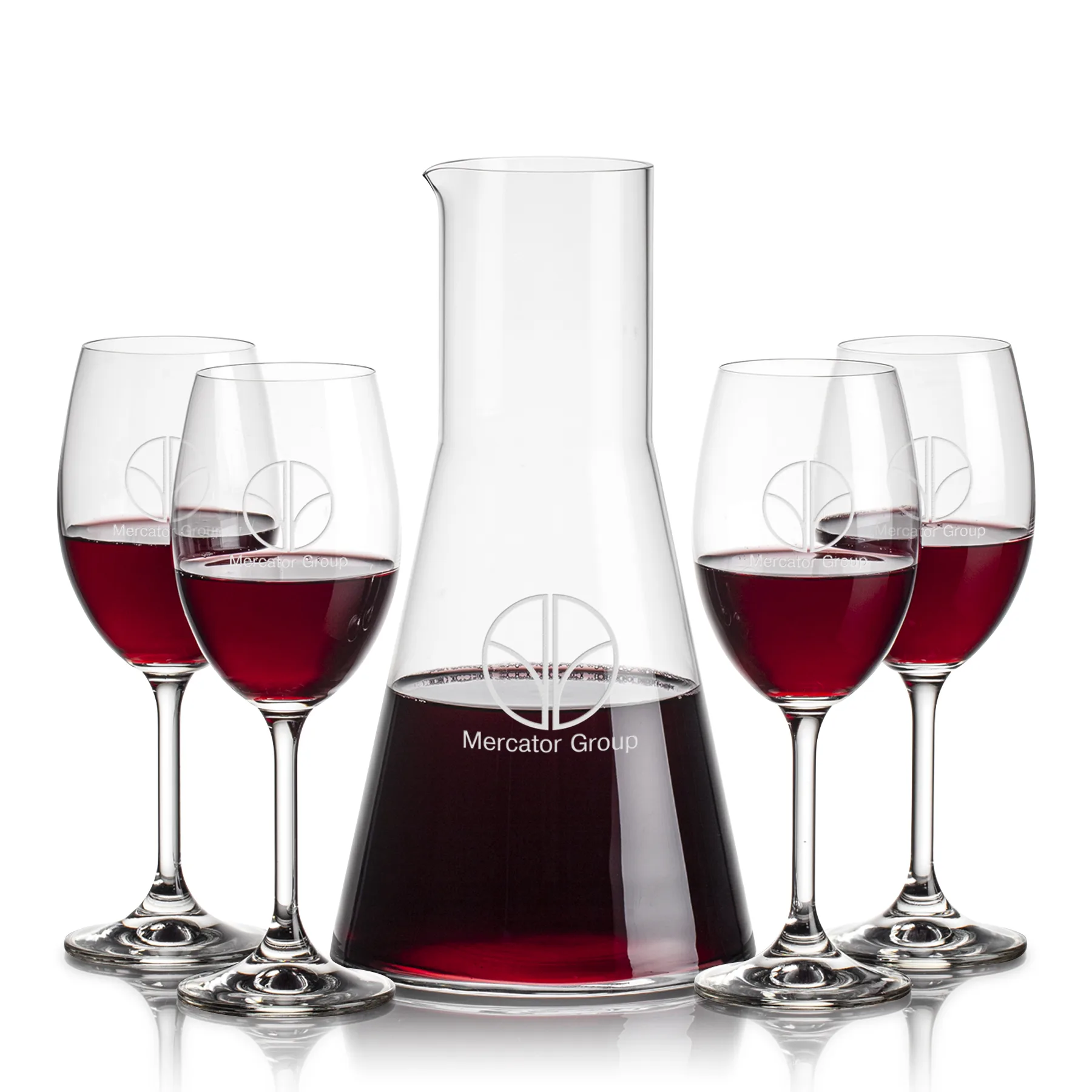 Stemmed Glass, Naples Wine Set, Carafe & 4 Wine