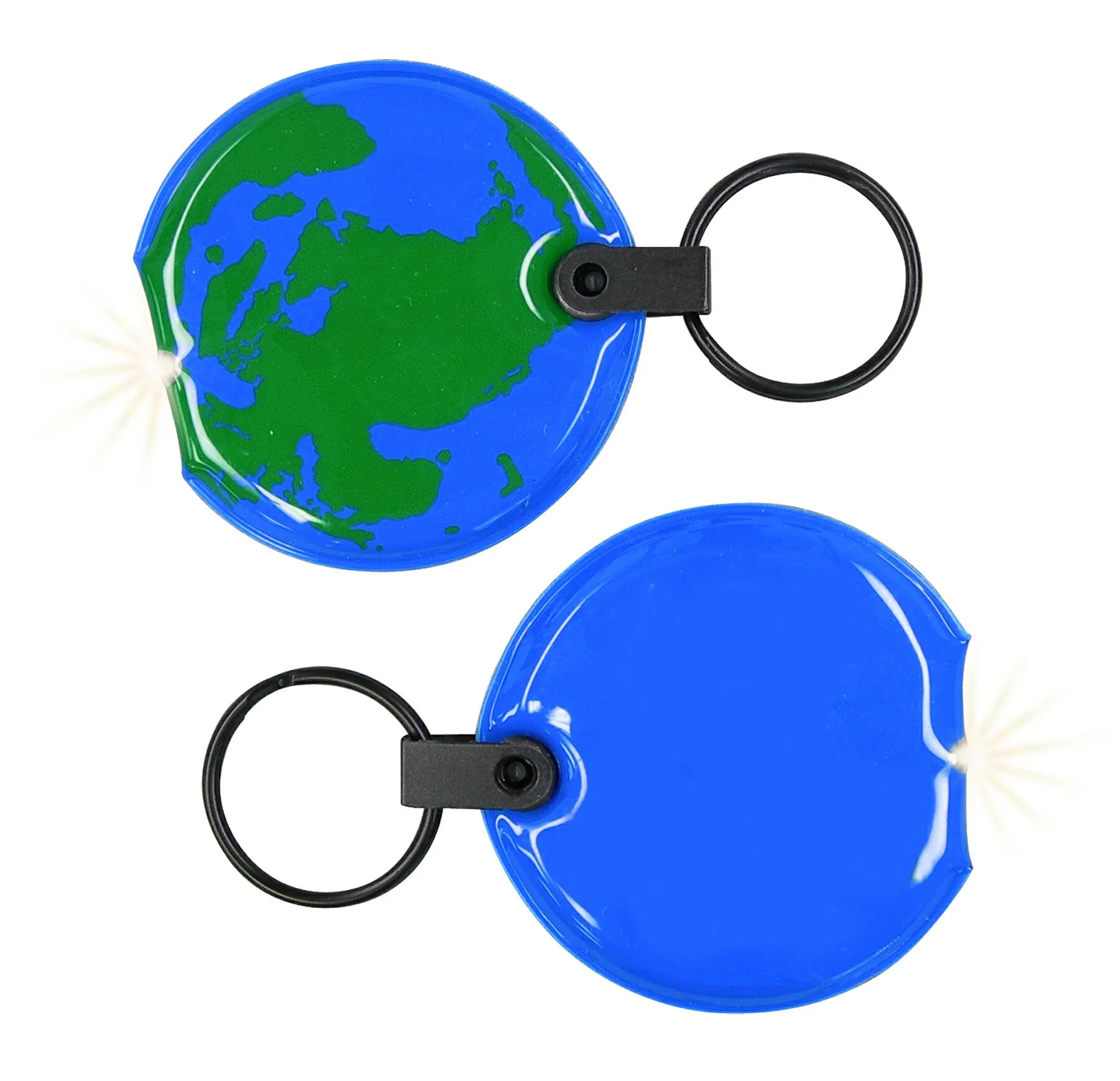 ShapeLights™ Color-A-Shape Key Ring Flashlight (Globe/World) view 2