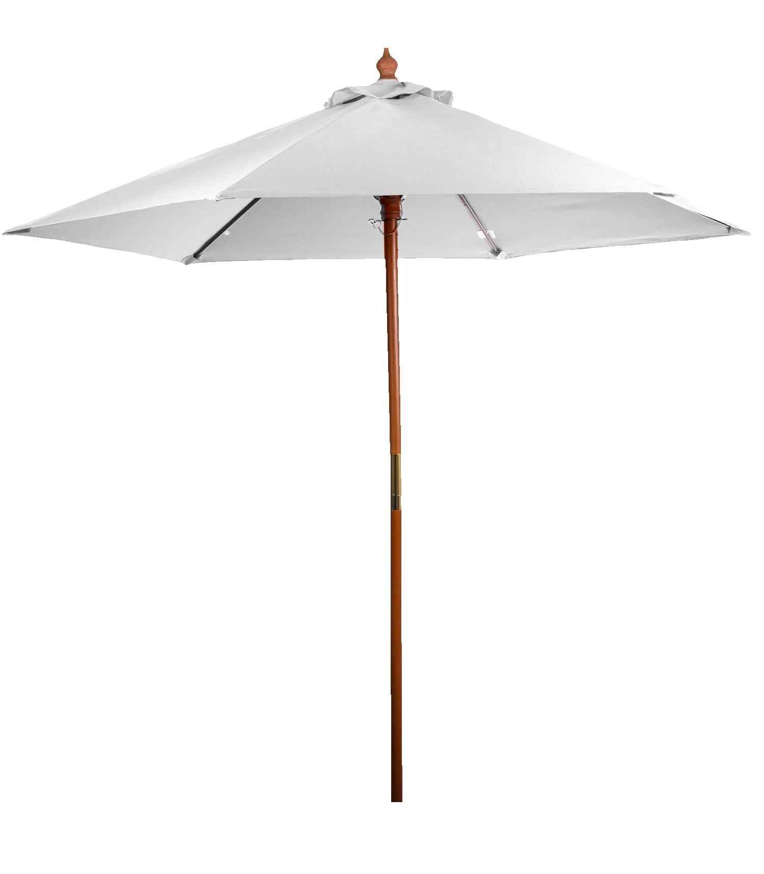 7' Bamboo Recycled Market Umbrella view 2