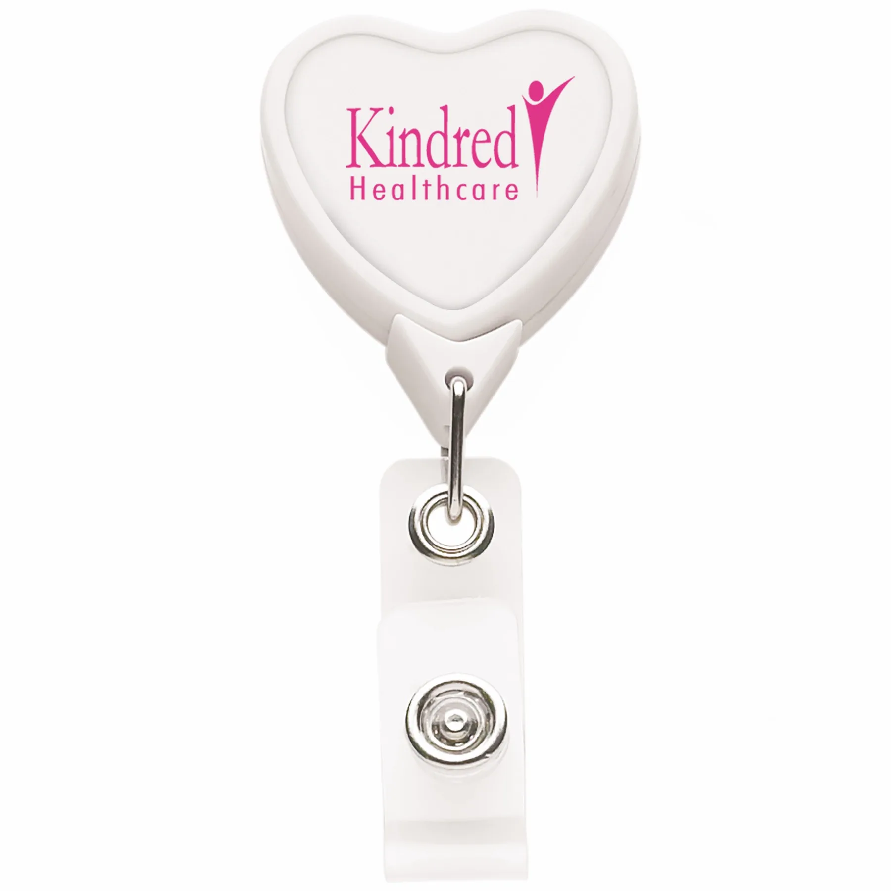 Heart Retractable Badge Reel view 6