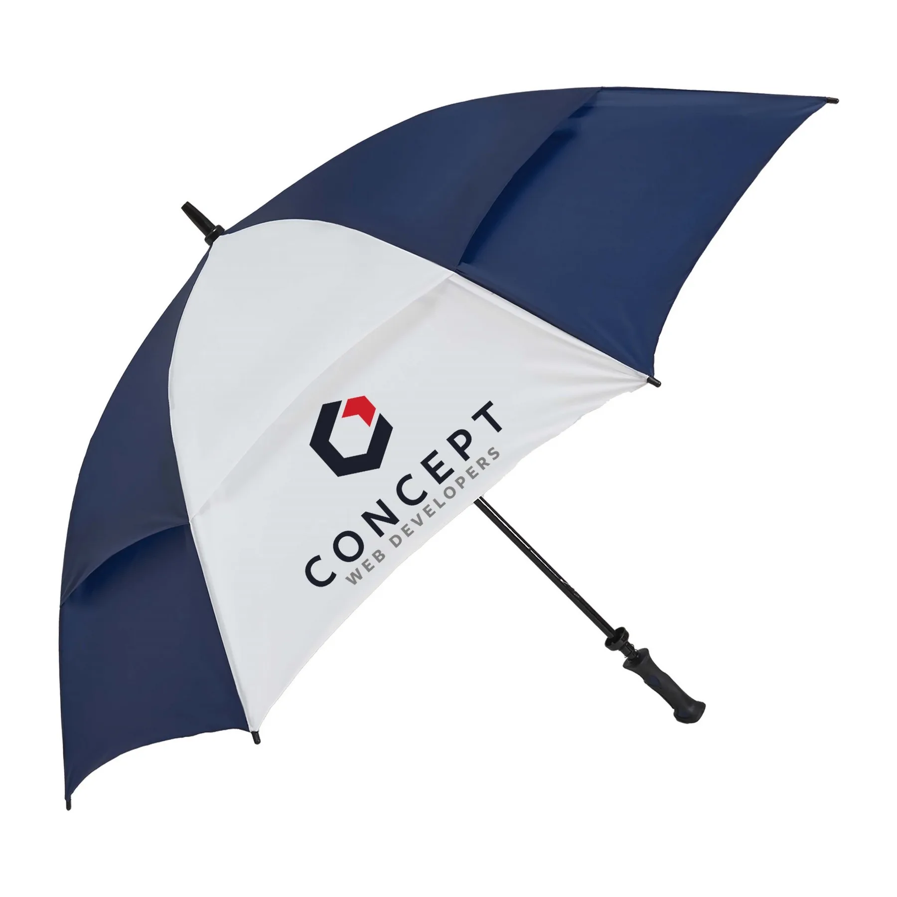 Challenger Alternating Panels Umbrella (2 Imprints) view 6