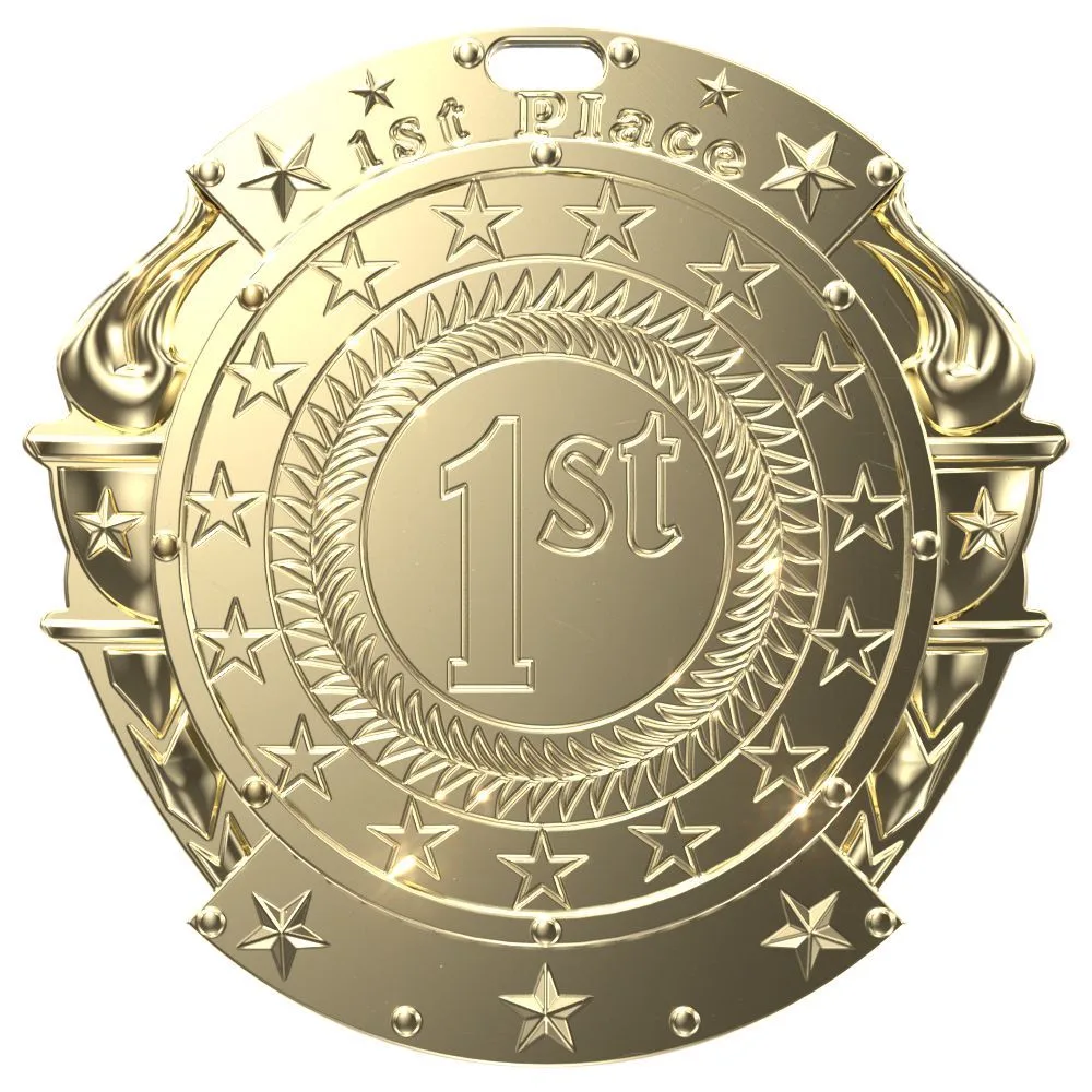 Vibraprint® 1st Place Sport Insert Medallion (2-3/4") view 2