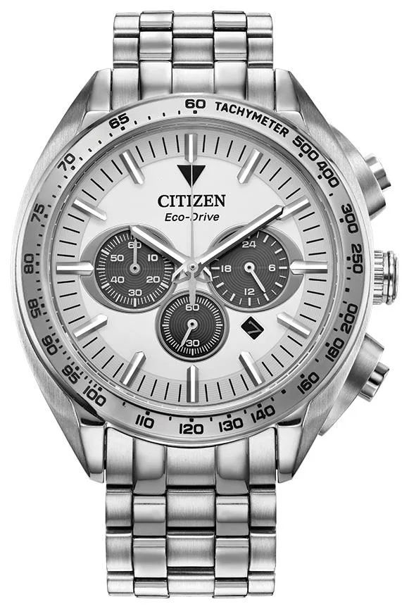 Citizen Watch Men's Sport Luxury Stainless Steel Bracelet Watch Silver-Tone Dial