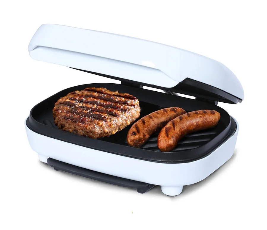 White Indoor Electric Grill & Panini Press