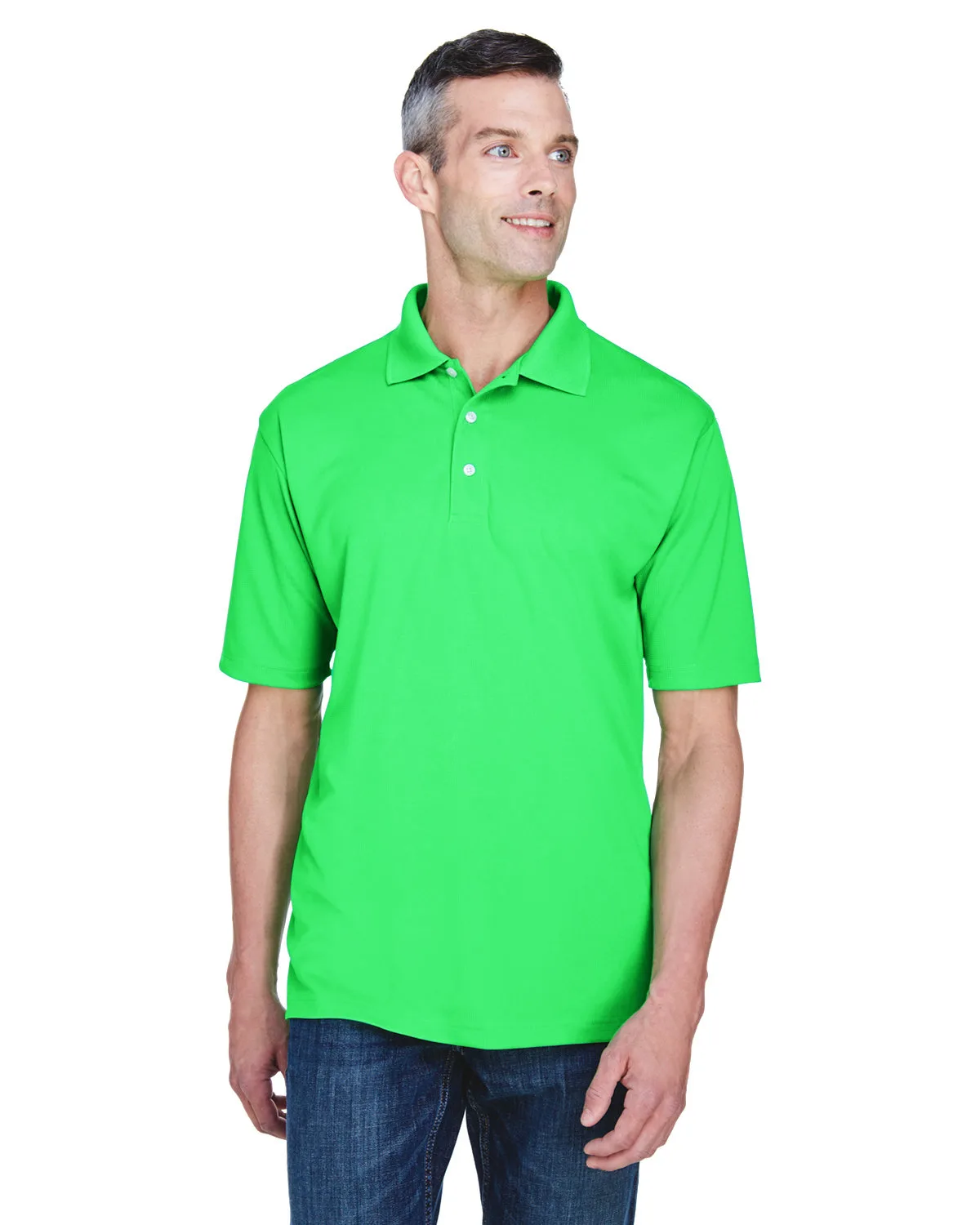 ULTRACLUB Men's Cool & Dry Stain-Release Performance Polo view 6