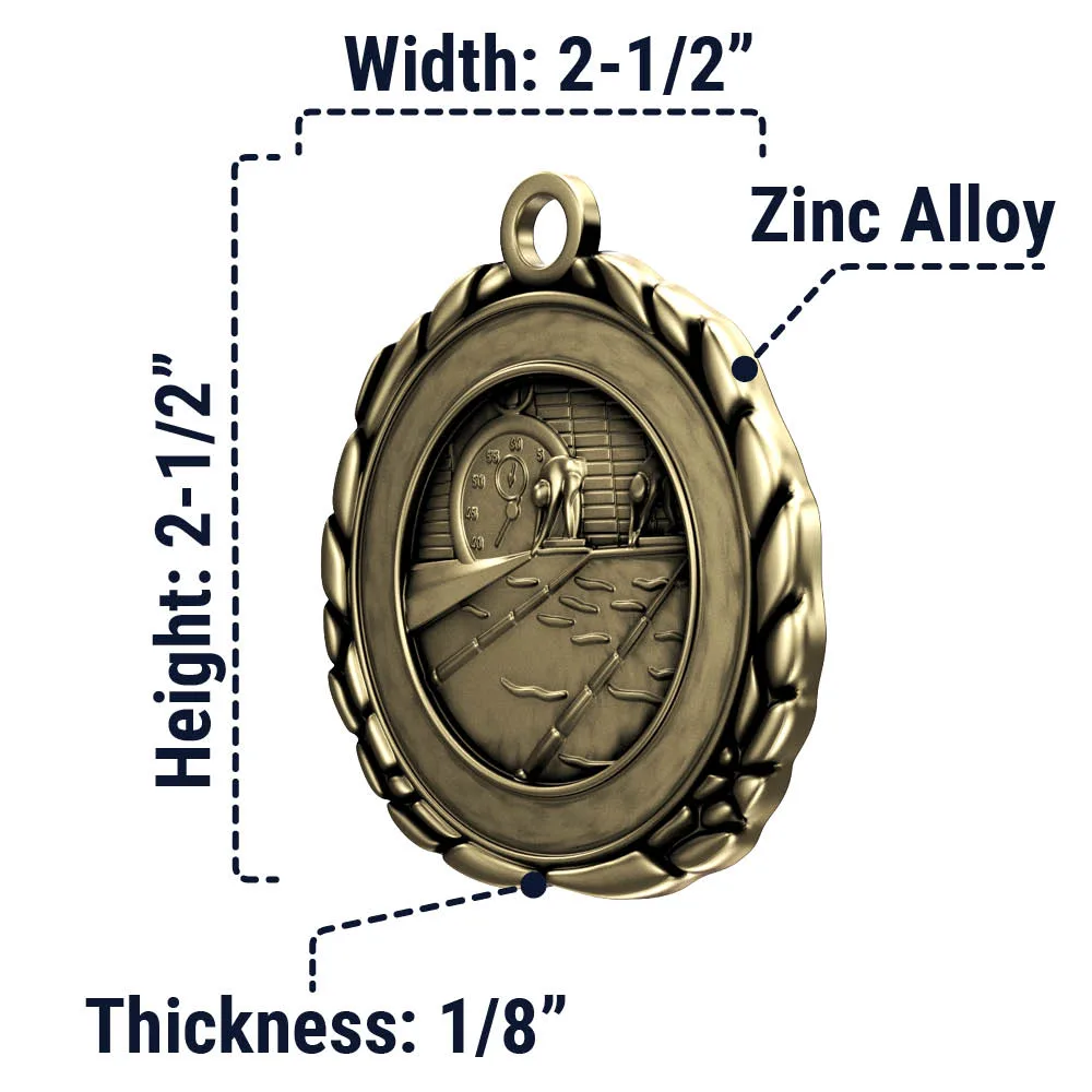 Swimming Quali-Craft Medallion (2-1/2") view 2