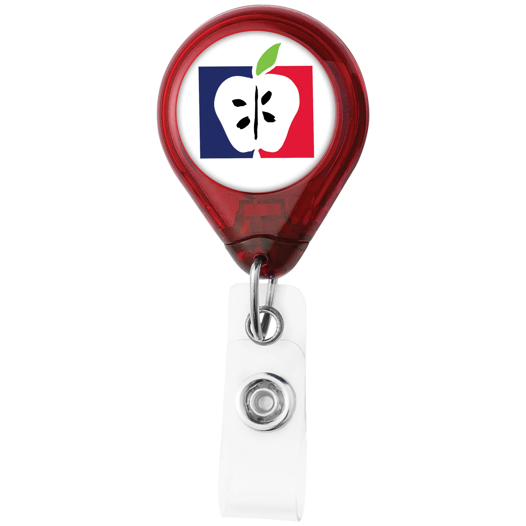 Translucent D-Bak Retractable Badge Reel - Translucent view 6