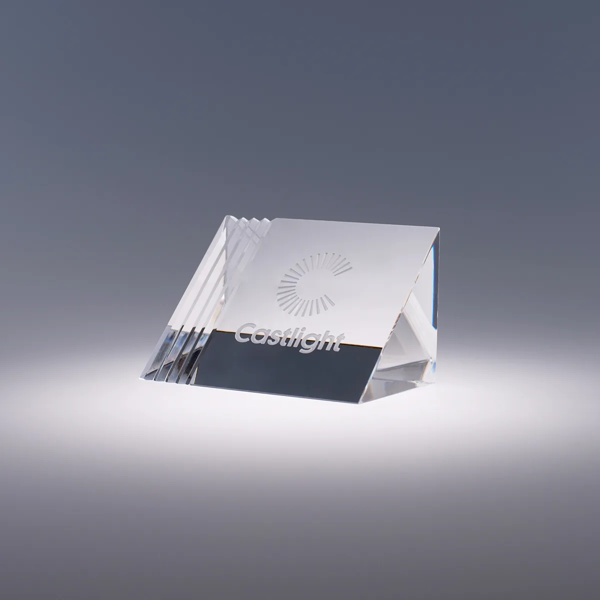 1412 Triad Paperweight angle 2