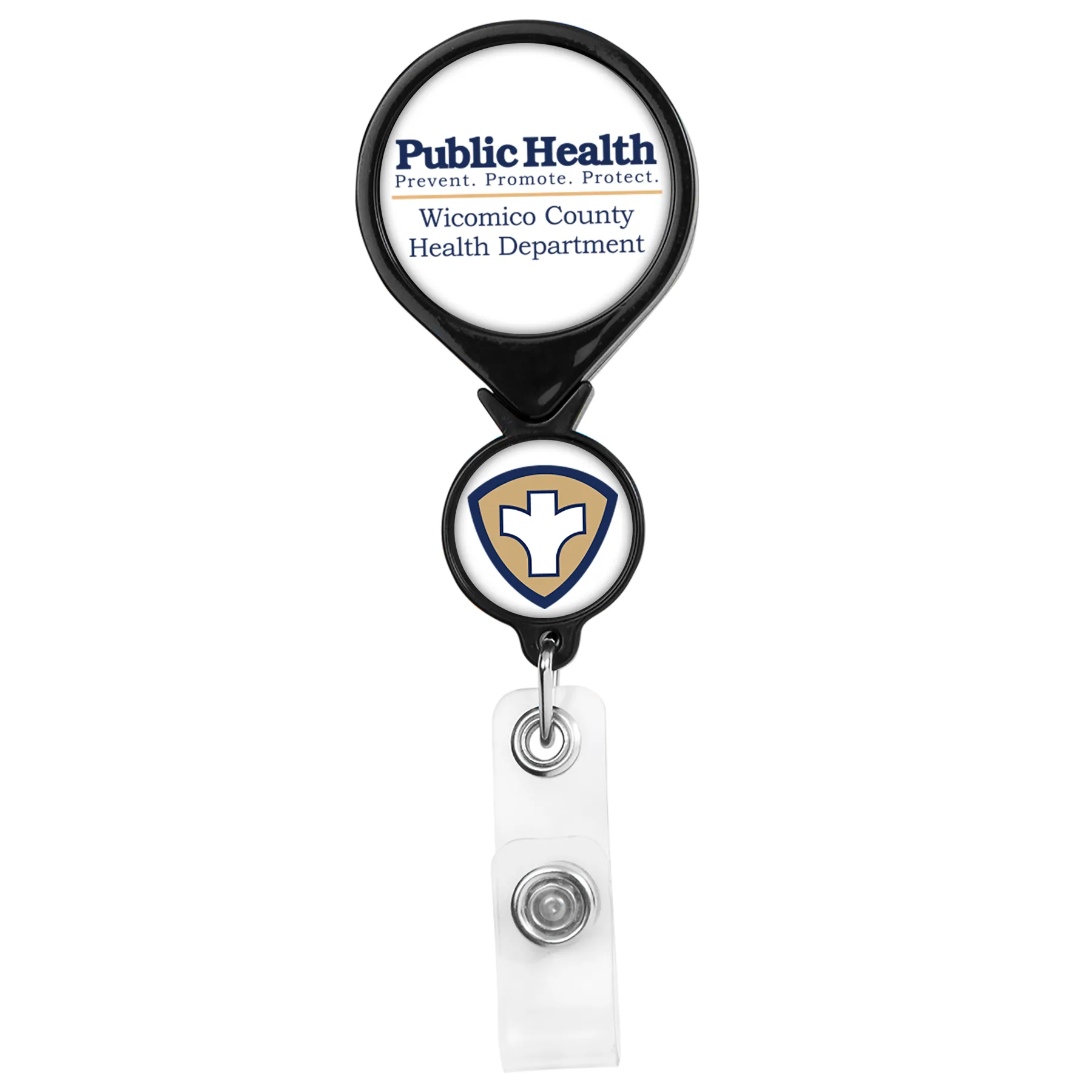 Double Up Round Retractable Badge Reel view 4