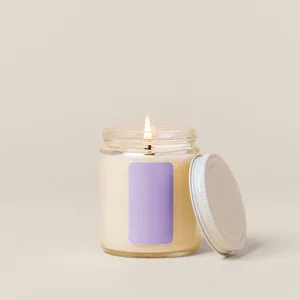 Glass Jar Candle w/Lid - Direct Print view 2