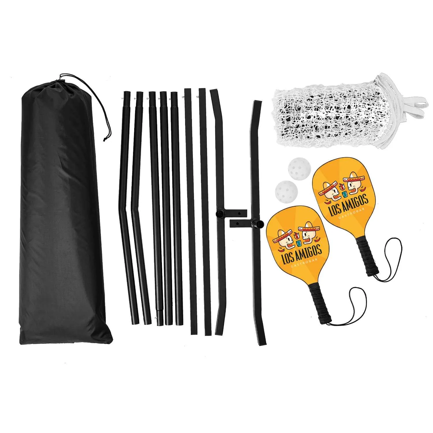 Pickleball Set, Imprinted Net & Single-Sided Paddles view 4