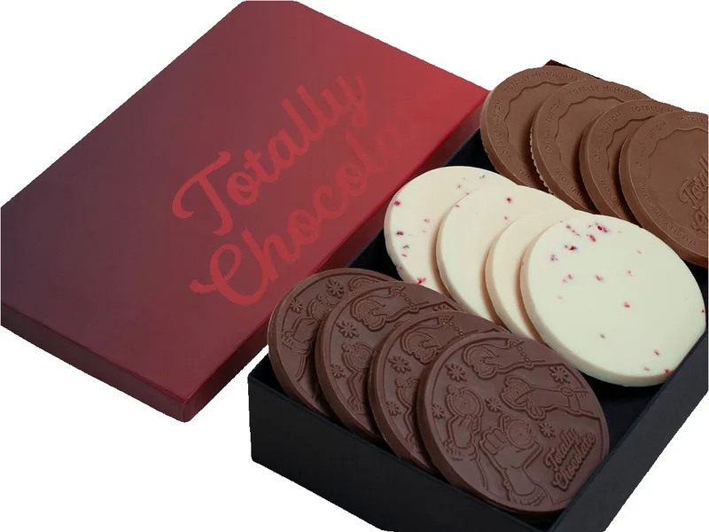 Gourmet 12-Piece Chocolate Cookie Gift Set with Classic Custom Packaging