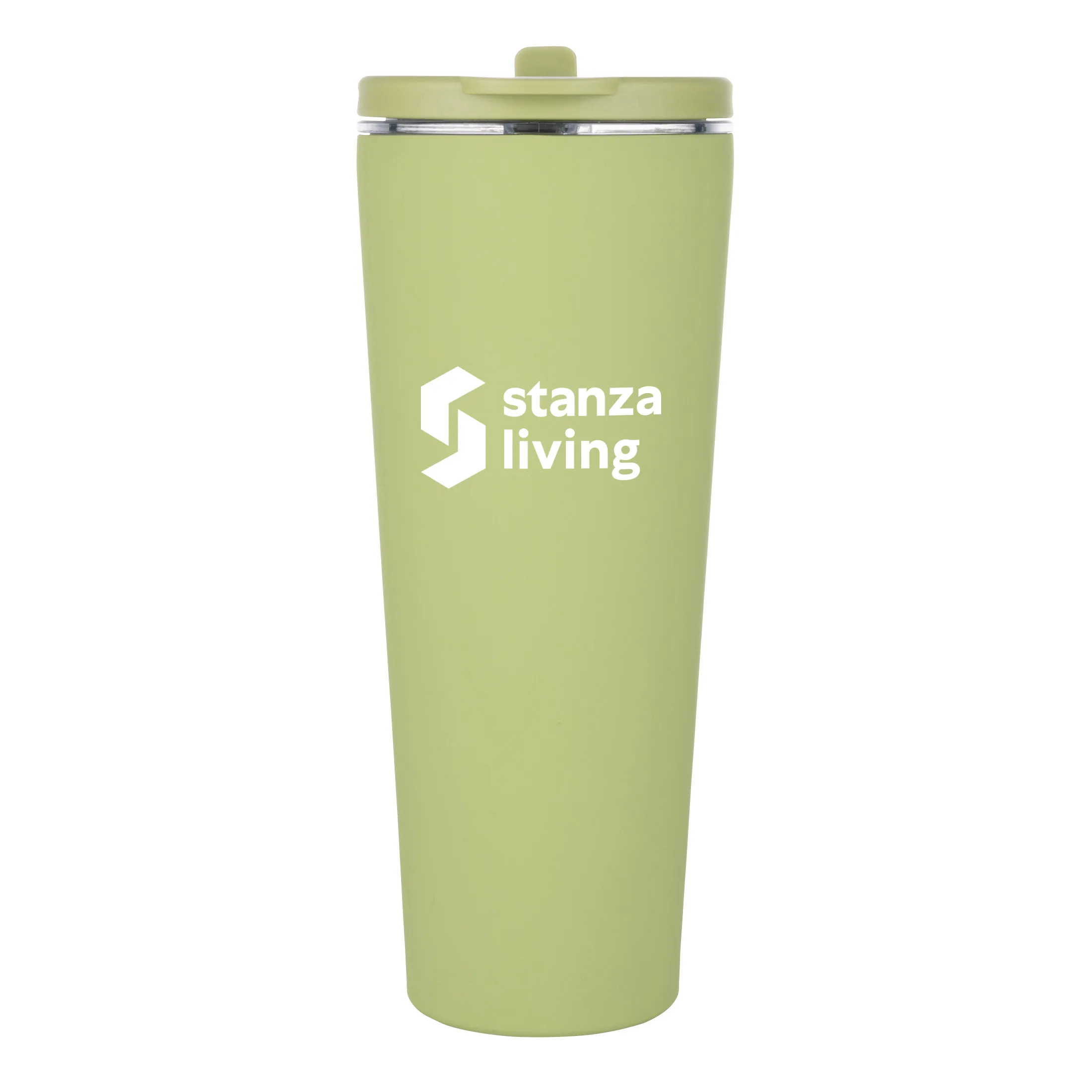Krantz Rubberized Tumbler w/Straw & Carry Handle - 30oz