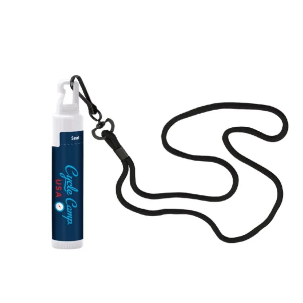 Economy Lip Balm with Cord Lanyard view 2