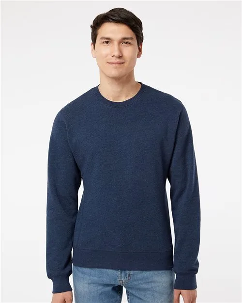 J. America Triblend Fleece Crewneck Sweatshirt
