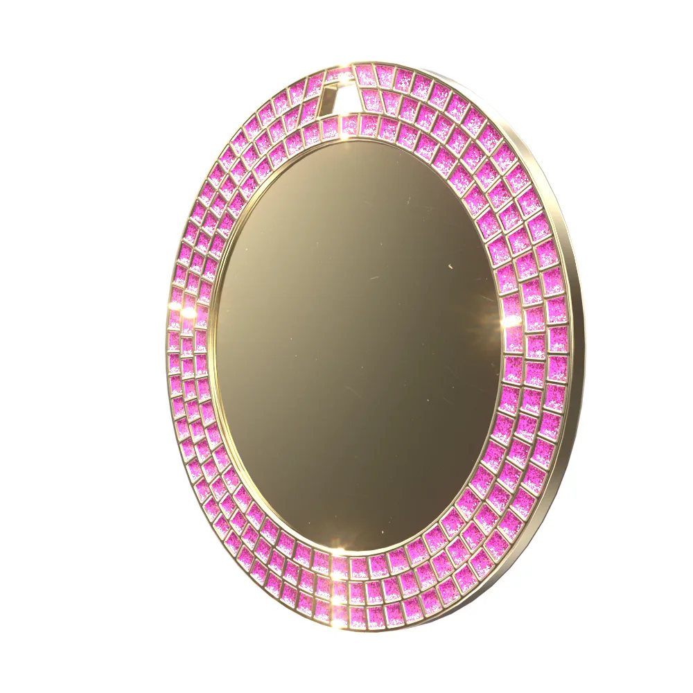 Vibraprint® Bright Pink GEM Insert Medallion (2-3/4") view 4