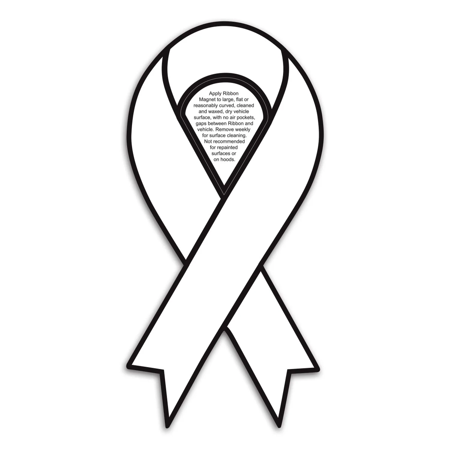 Ribbon Car Sign Magnet view 2