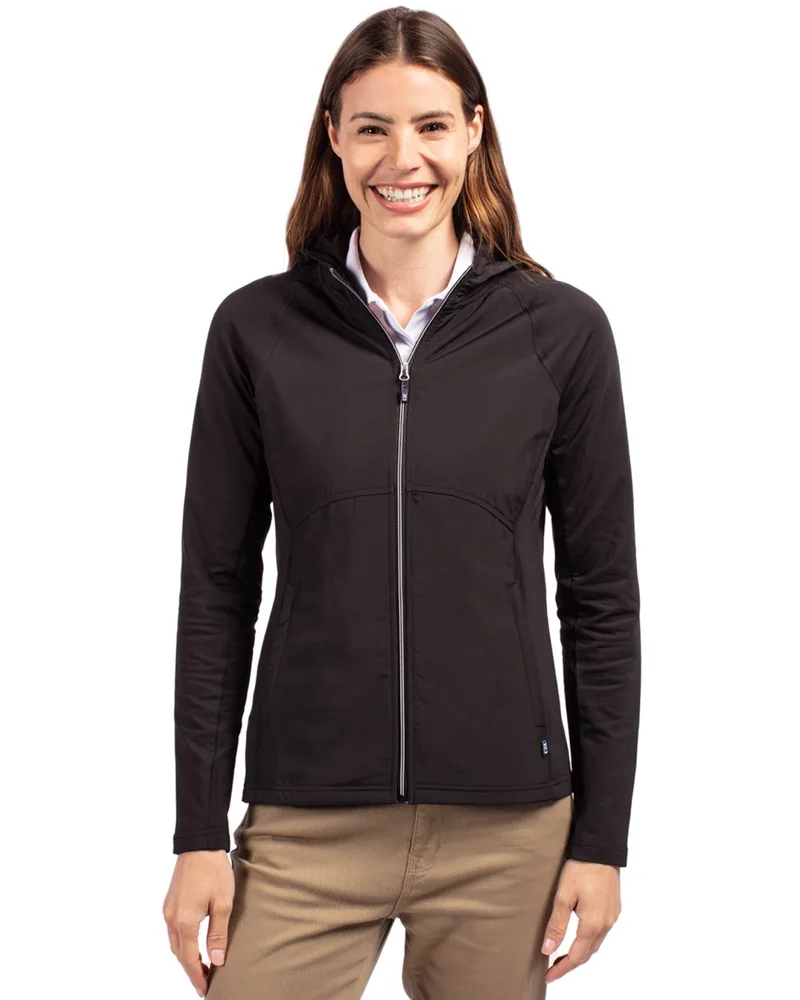 Cutter & Buck Adapt Eco Knit Hybrid Recycled Womens Full Zip Jacket