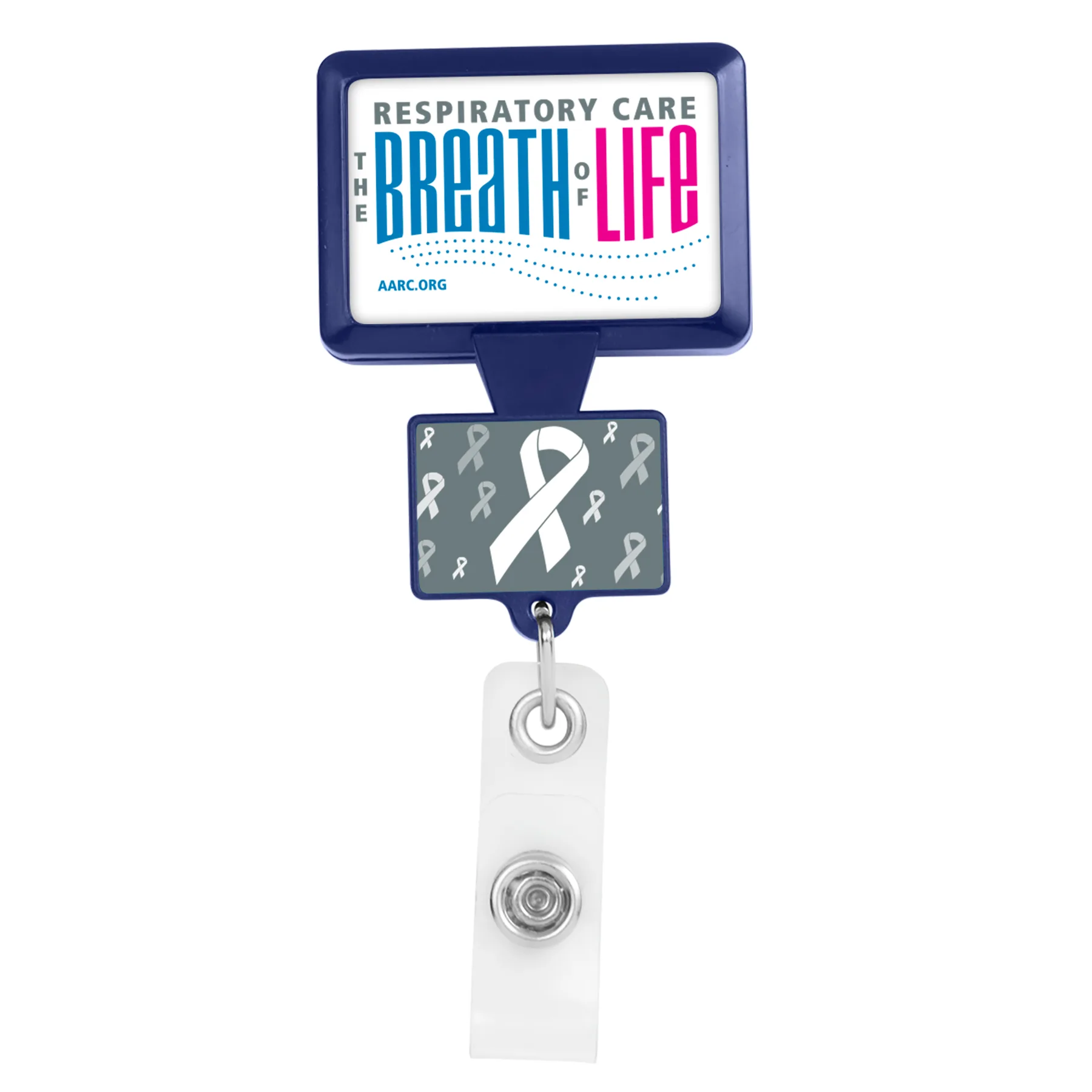 Double Up Rectangle Retractable Badge Reel view 5