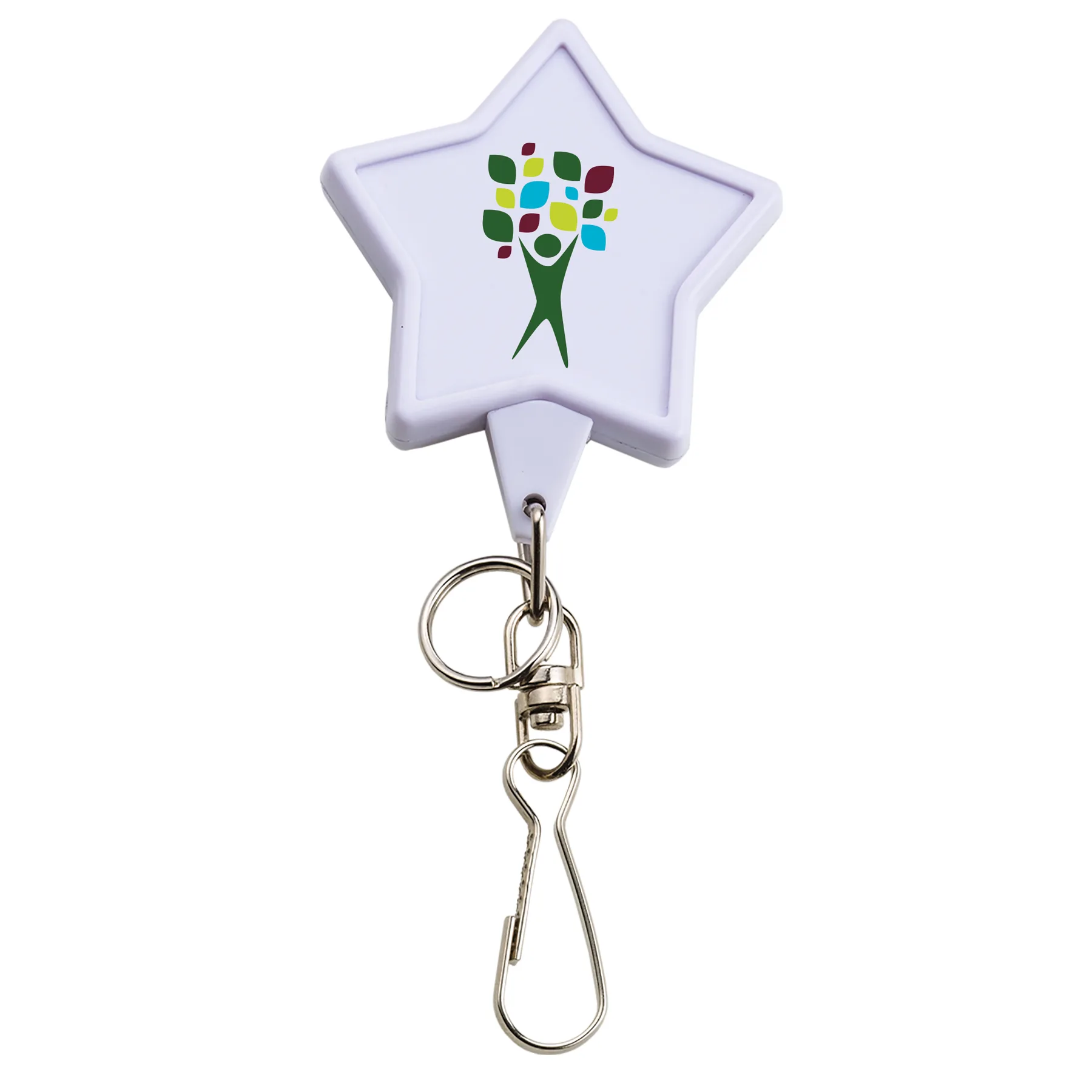 Bamboo Jumbo Star Retractable Badge Reel view 4