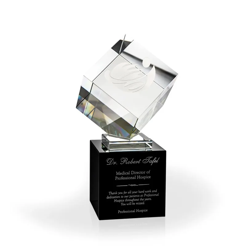 Ingot Crystal Cube Award - Large