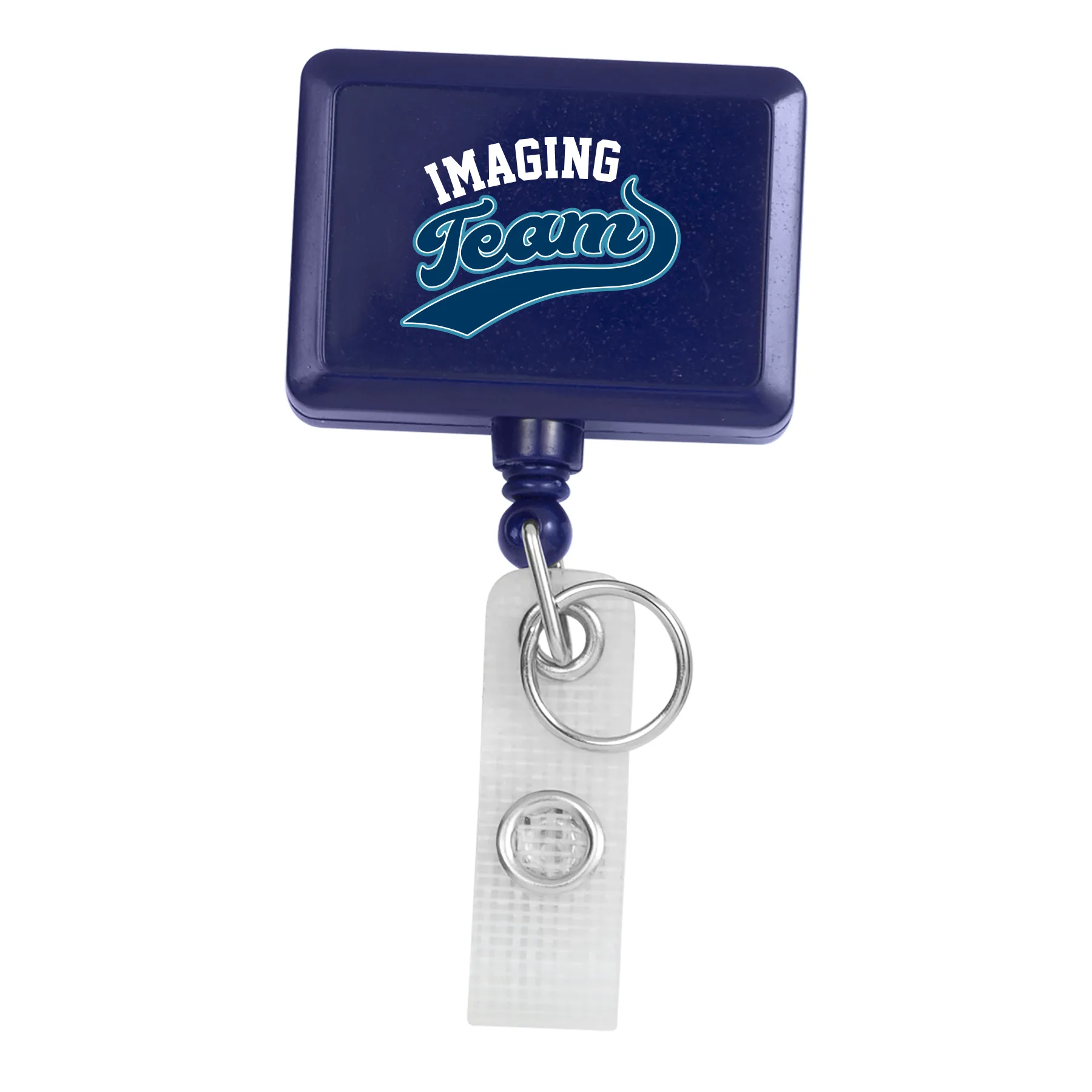 Hemp Jumbo Rectangle Retractable Badge Reel view 5