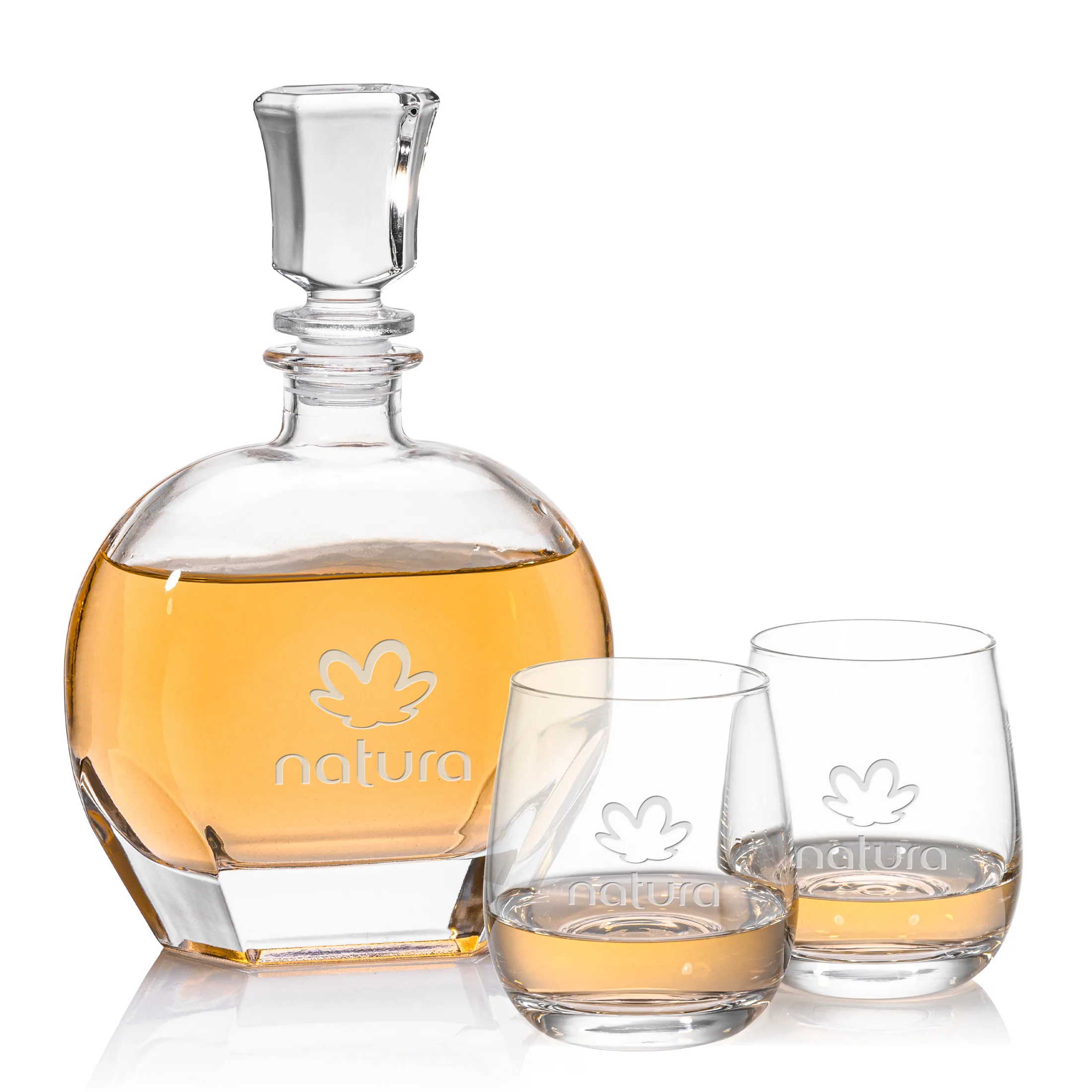 Decanter OTR Set, Salem Set, Decanter & 2 OTR