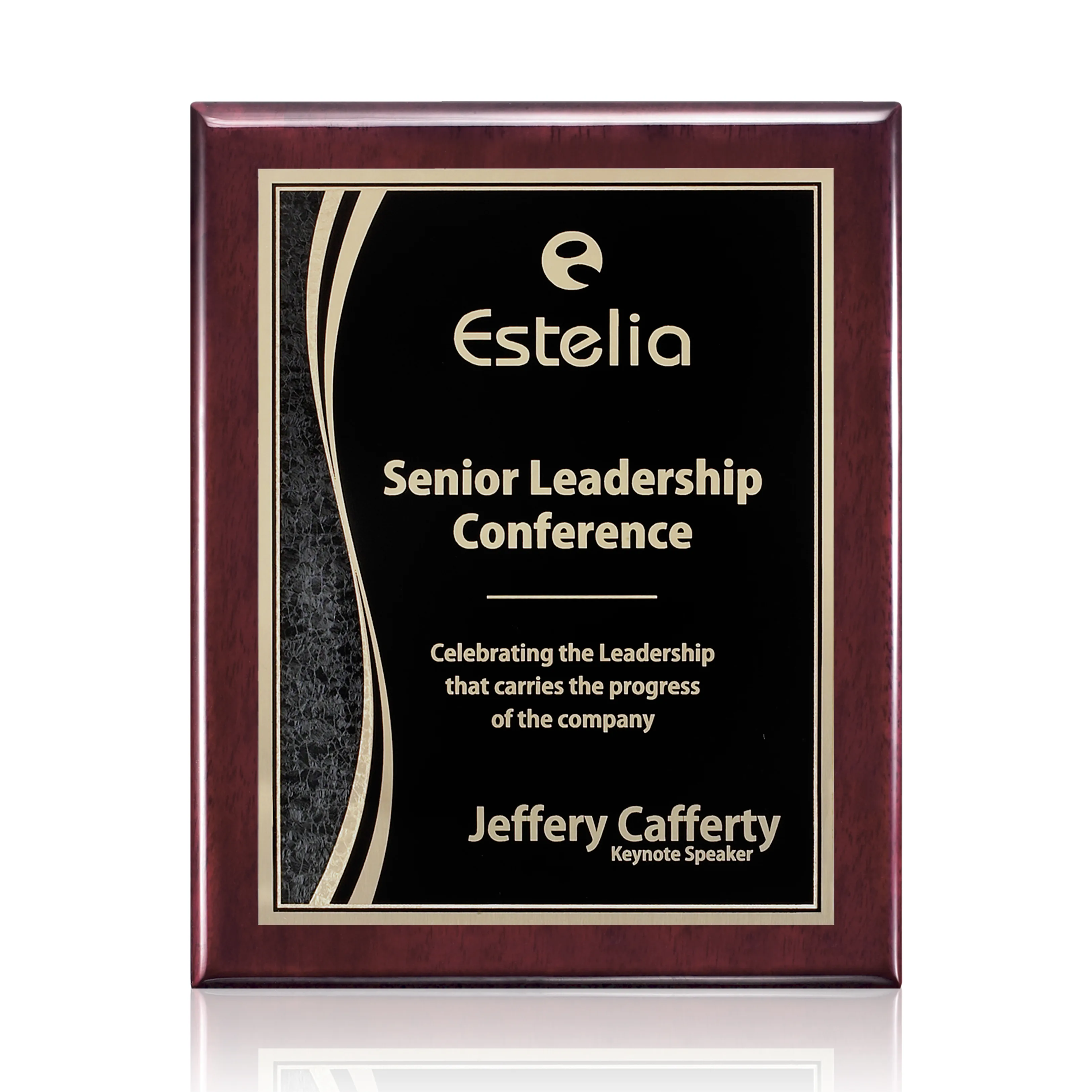 Oakleigh/Finch Plaque - Rosewood Finish — Oakleigh/Finch Plaque - Rosewood Finish