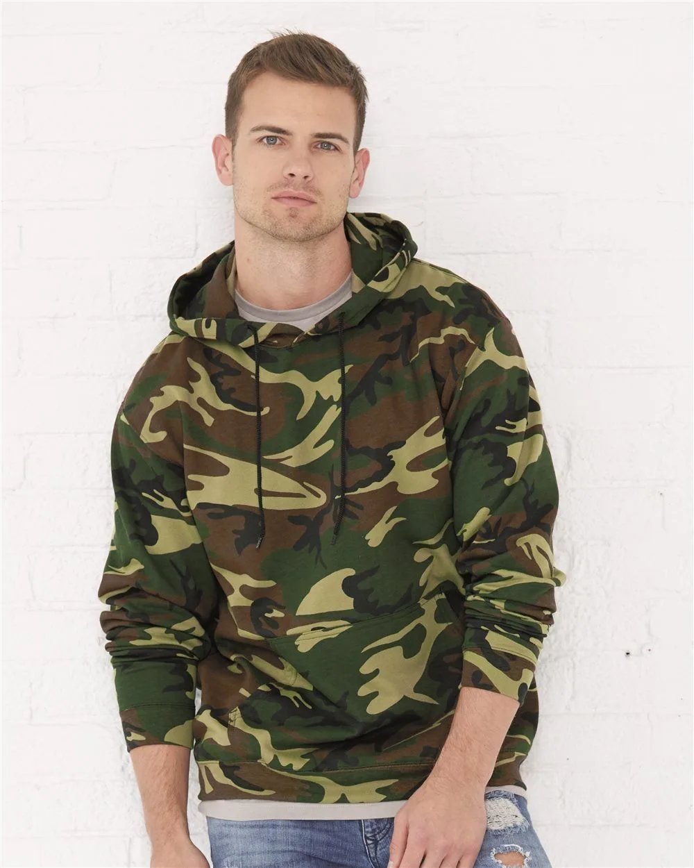 Code Five® Unisex Camouflage Fleece Hoodie Sweatshirt
