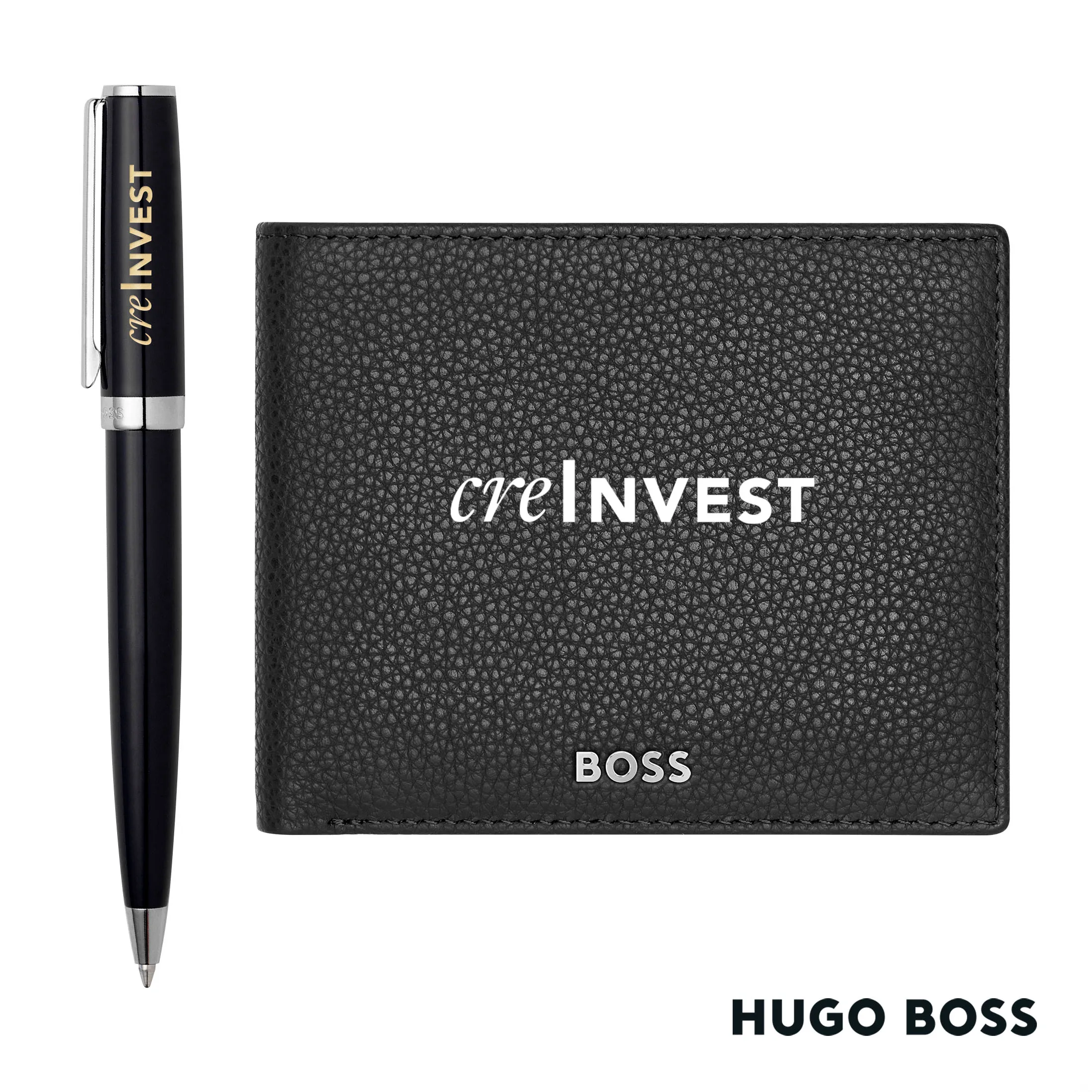 Hugo Boss® Ballpoint Pen & Wallet Set — Hugo Boss® Ballpoint Pen & Wallet Set