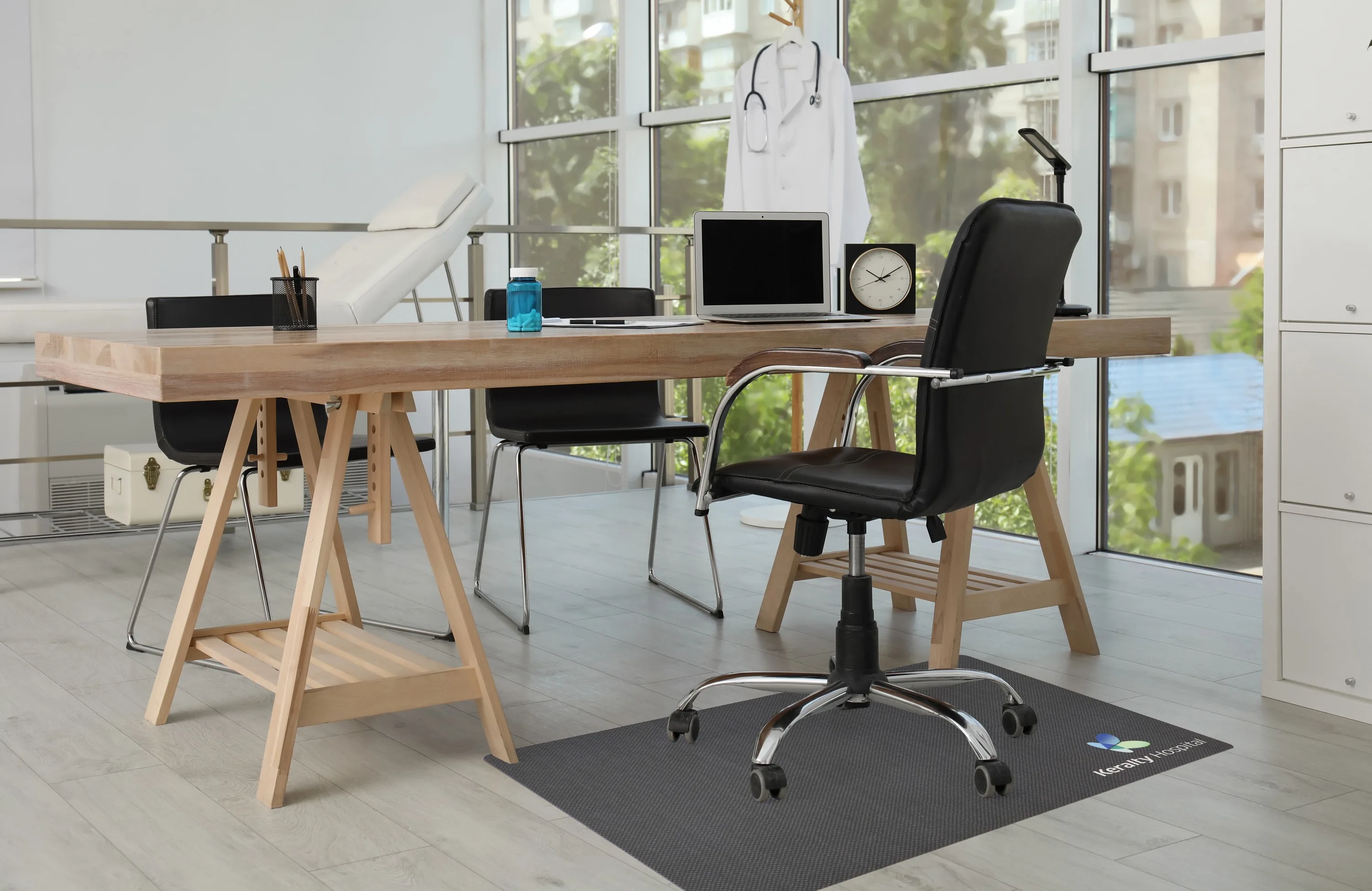 Desk Impressions Logo Chair Mat (3' x 4') view 3