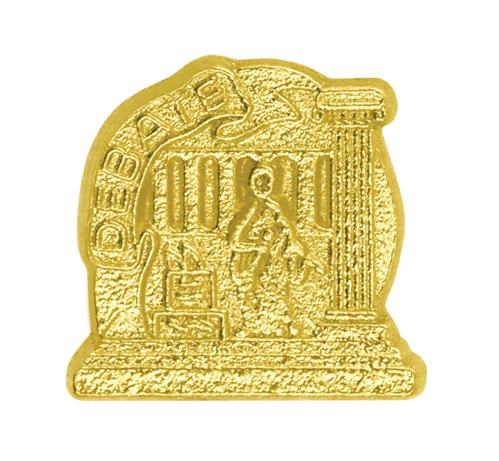 Debate Chenille Lapel Pin