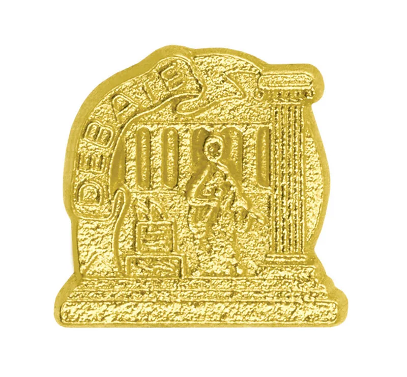 Debate Chenille Lapel Pin