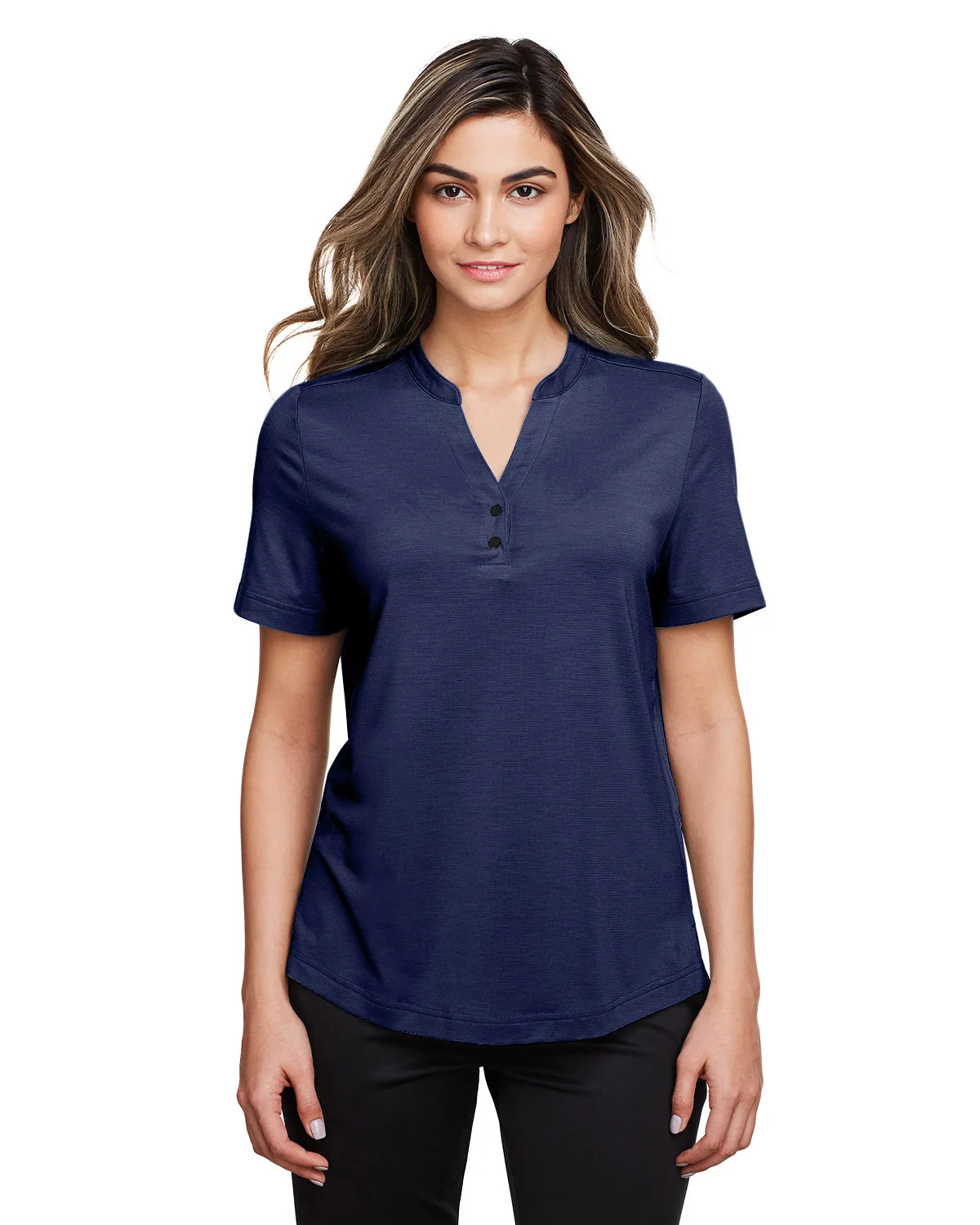 NORTH END Ladies' JAQ Snap-Up Stretch Performance Polo view 4
