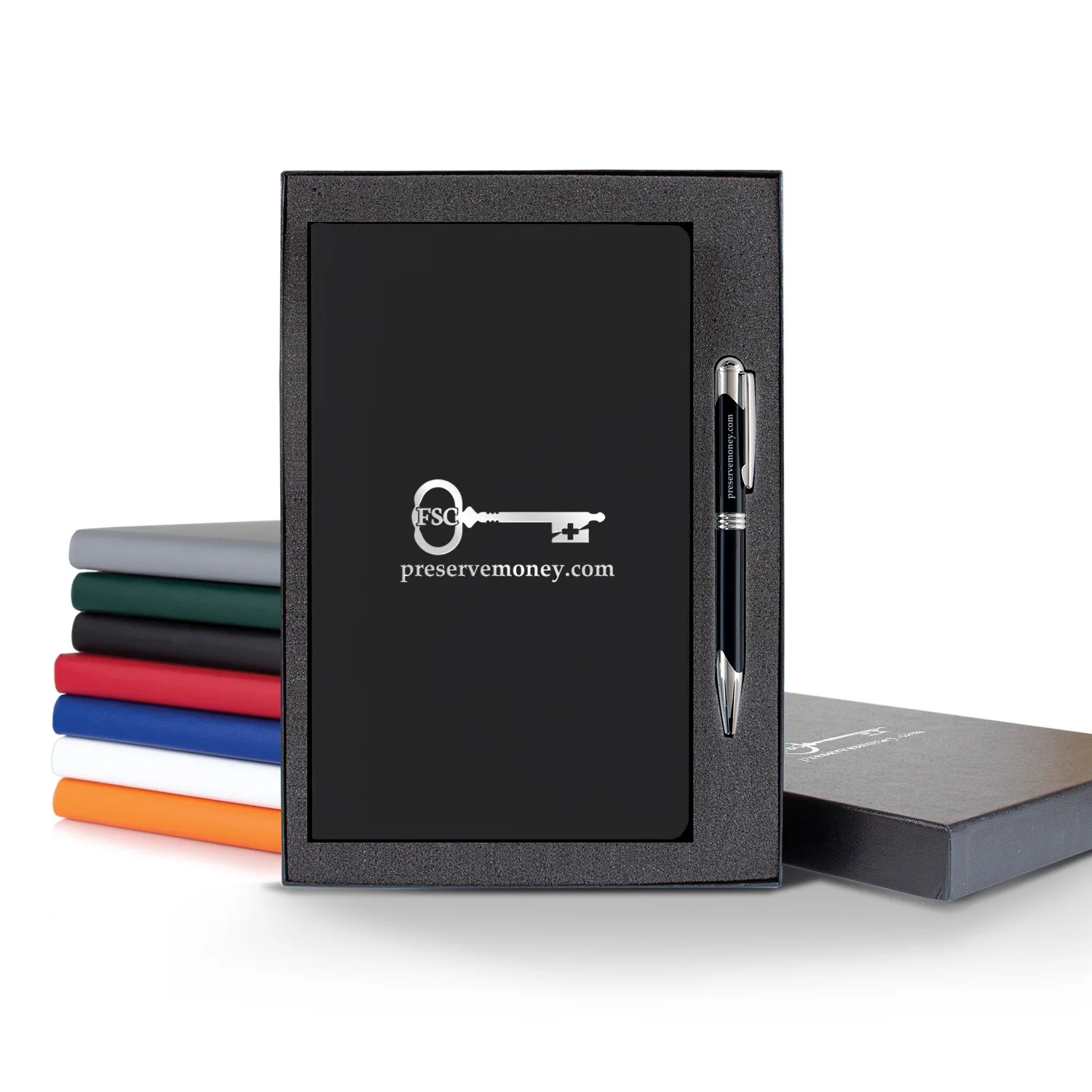 Castelli Matra Slim Medio Lined Ivory Page Journal Gift Set view 2
