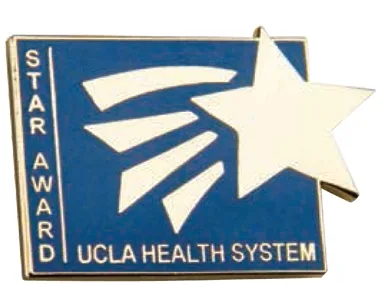 1 1/2" Copper Die Struck Lapel Pins w/Synthetic Enamel view 2