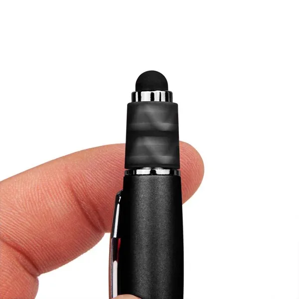 Black/Silver Blank Stylus Top