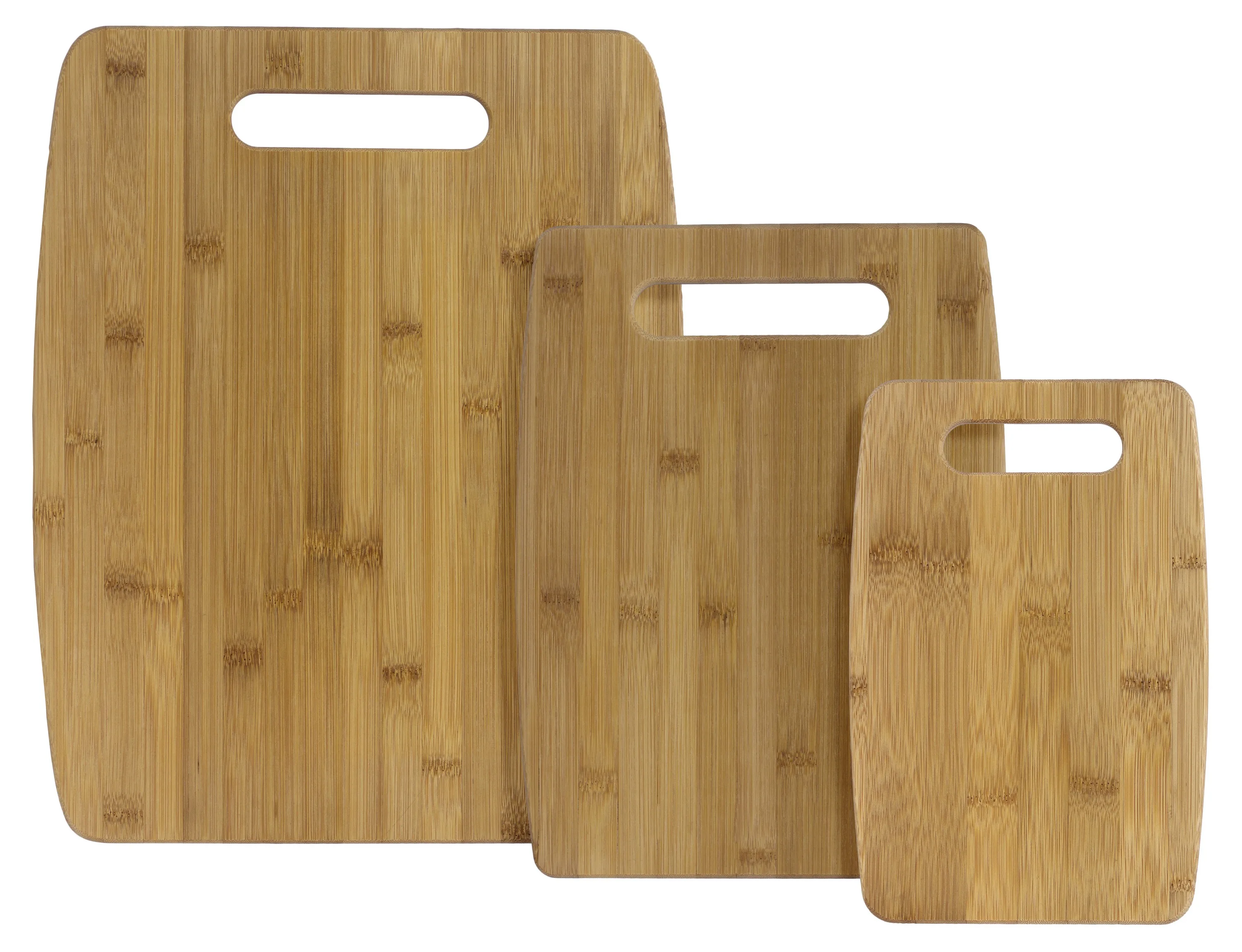 3-Piece Bamboo Cutting Board Set (15" x 12", 12" x 9" & 9" x 6") view 2