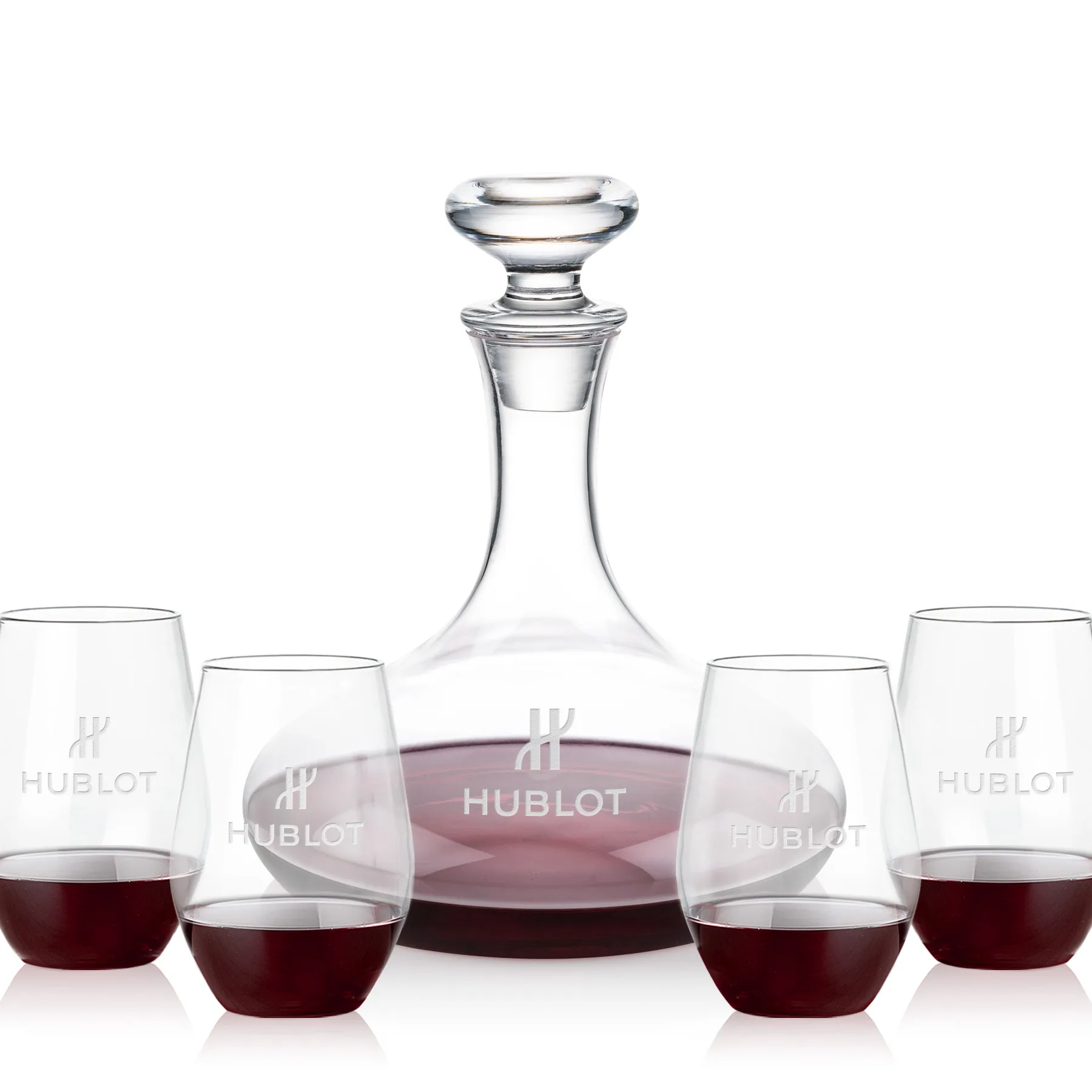 Decanter & 4 Stemless